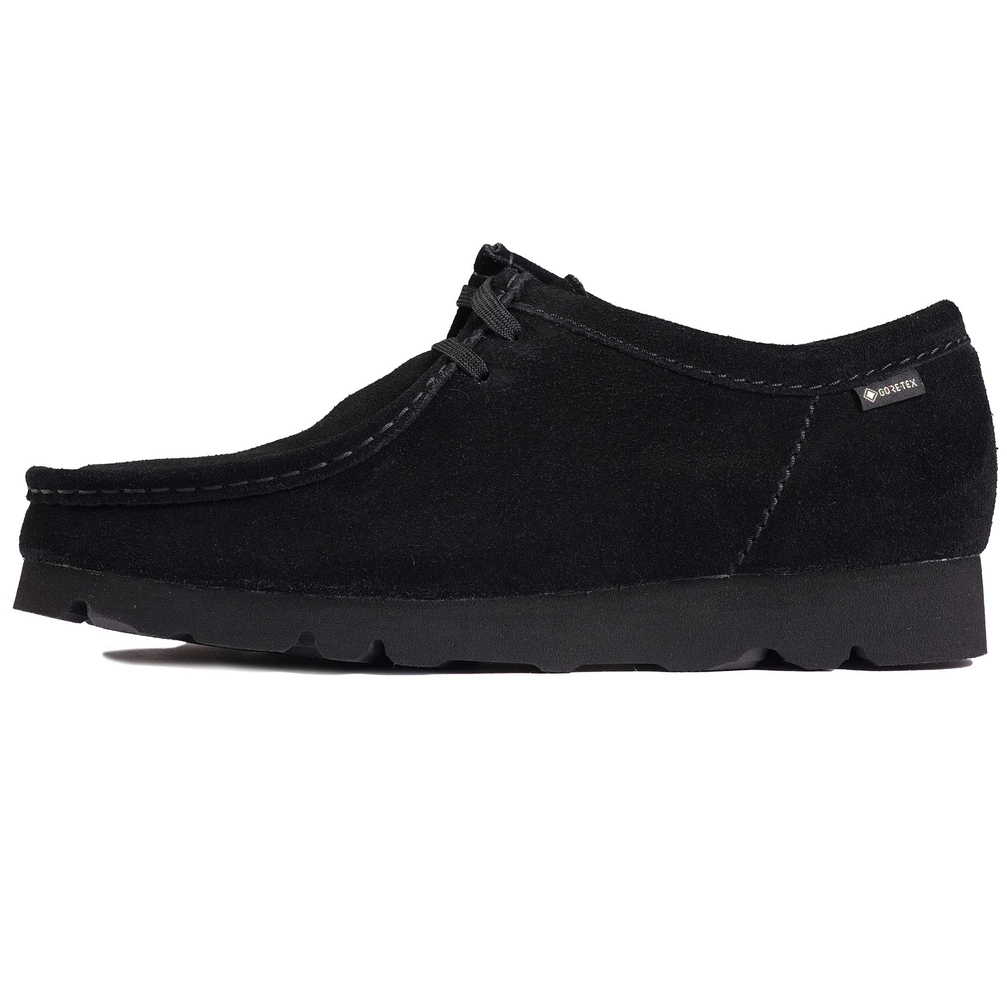 Clarks Originals Wallabee GTX - Black Suede – Stuarts London