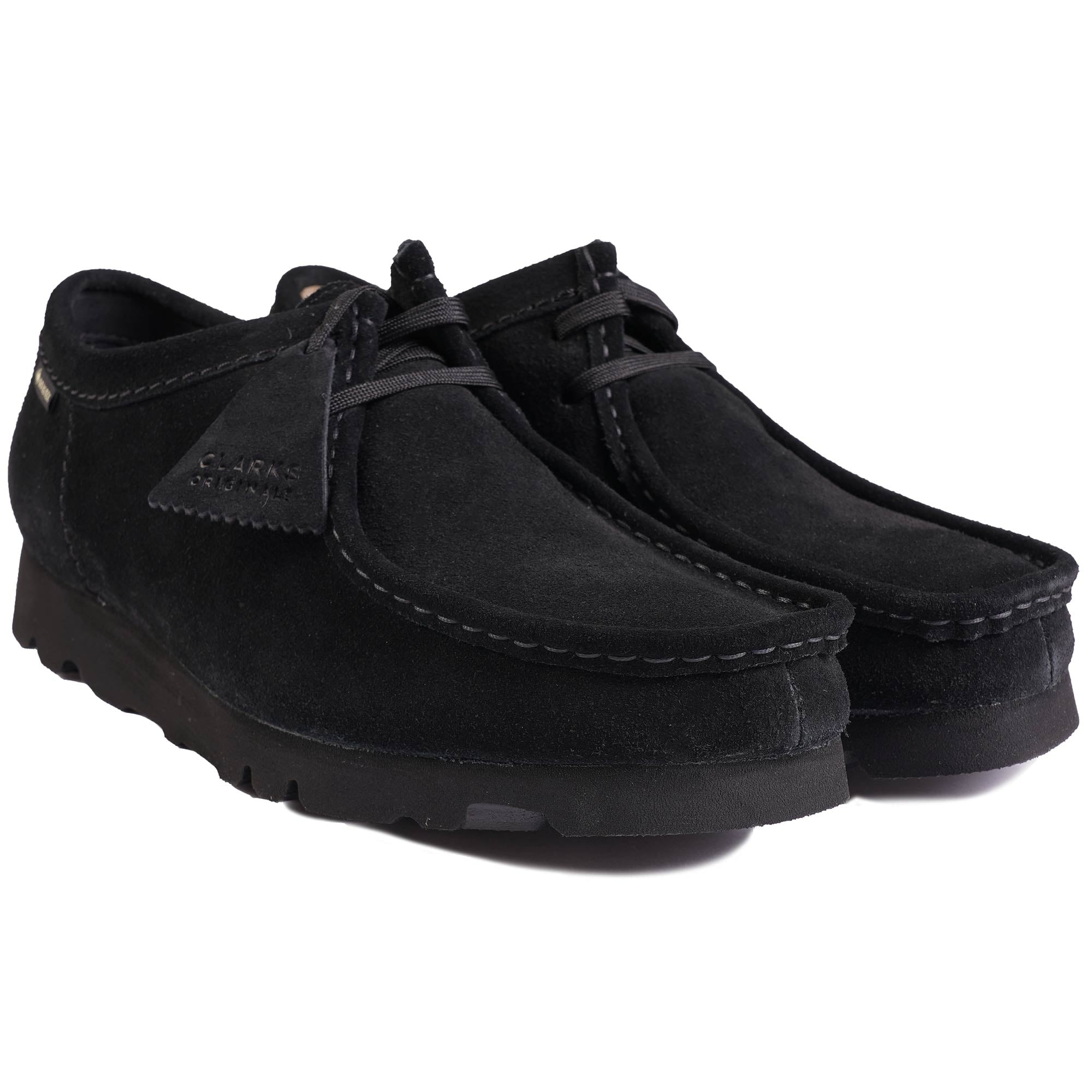 Clarks Originals Wallabee GTX - Black Suede – Stuarts London