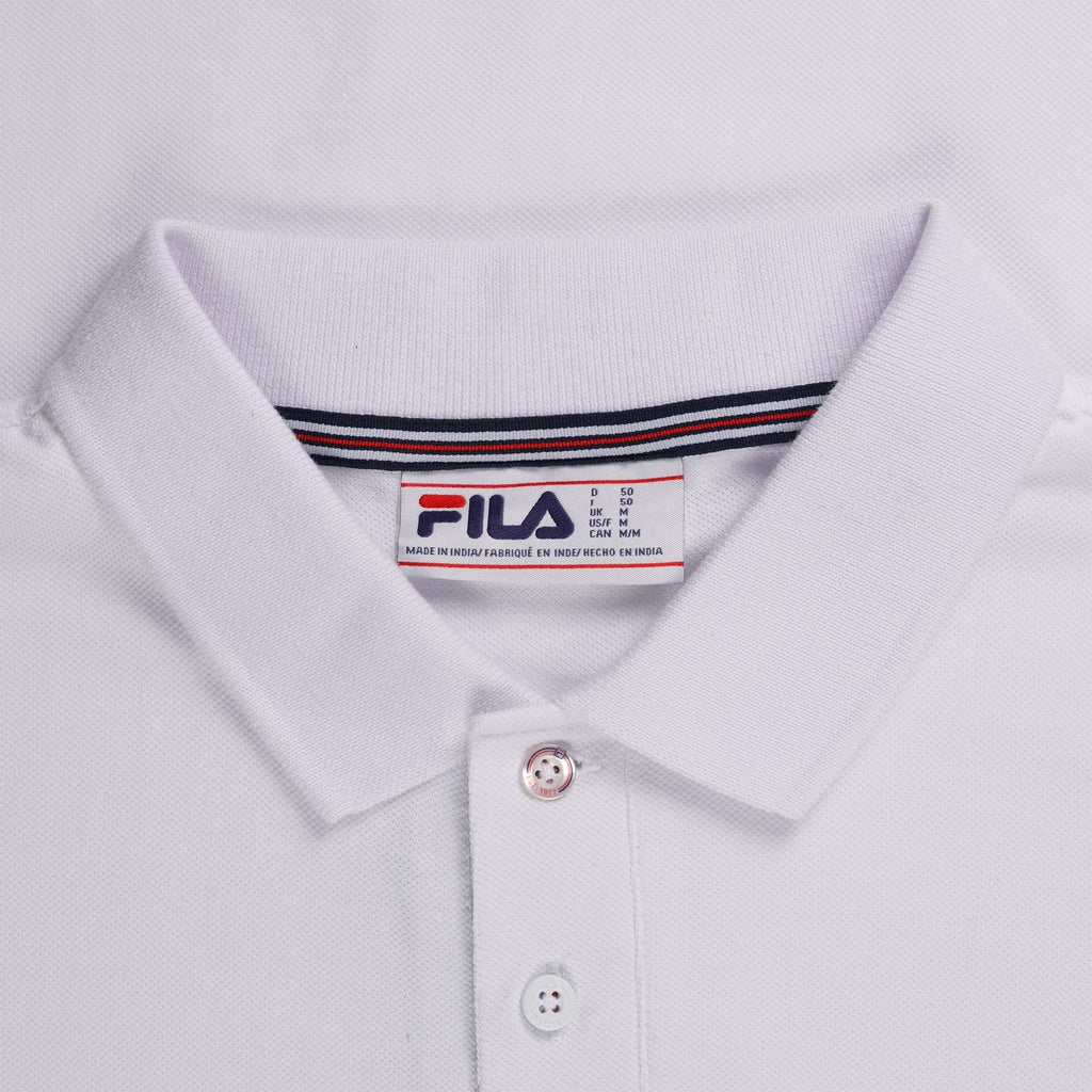 Fila Vintage Omari Heritage Stripe Polo Shirt - White