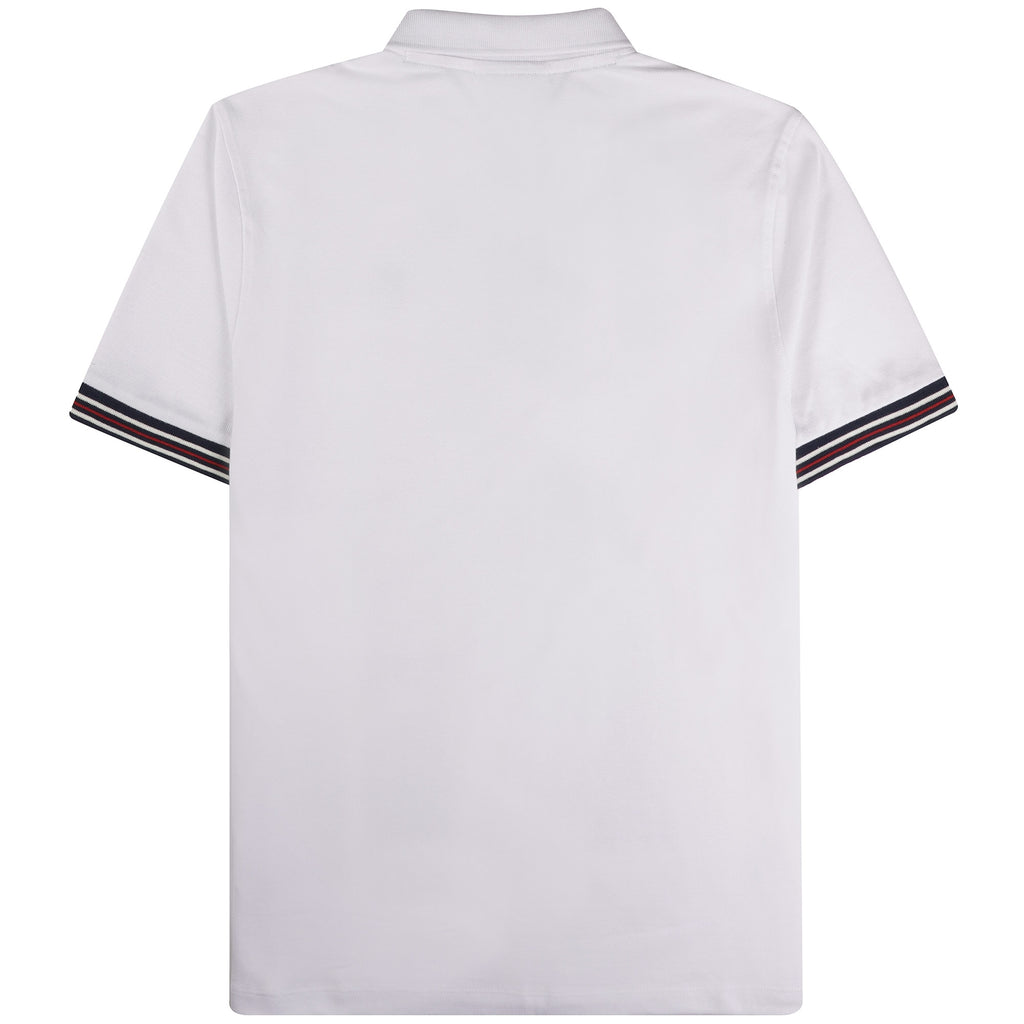 Fila Vintage Omari Heritage Stripe Polo Shirt - White