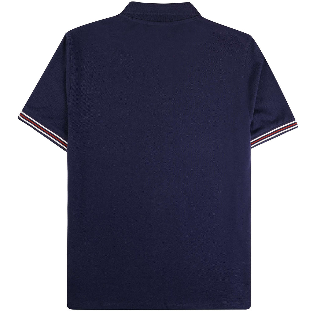 Fila Vintage Omari Heritage Stripe Polo Shirt - Navy