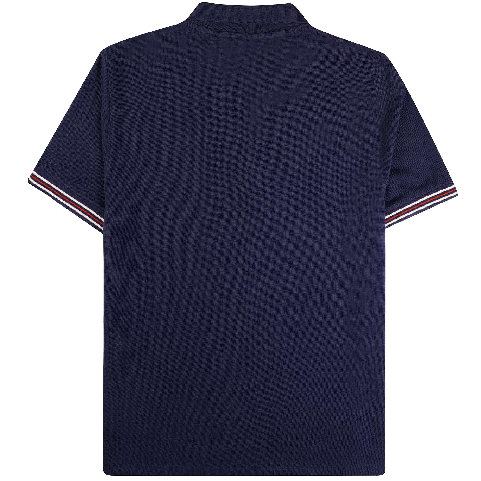 Fila Vintage Omari Heritage Stripe Polo Shirt - Navy