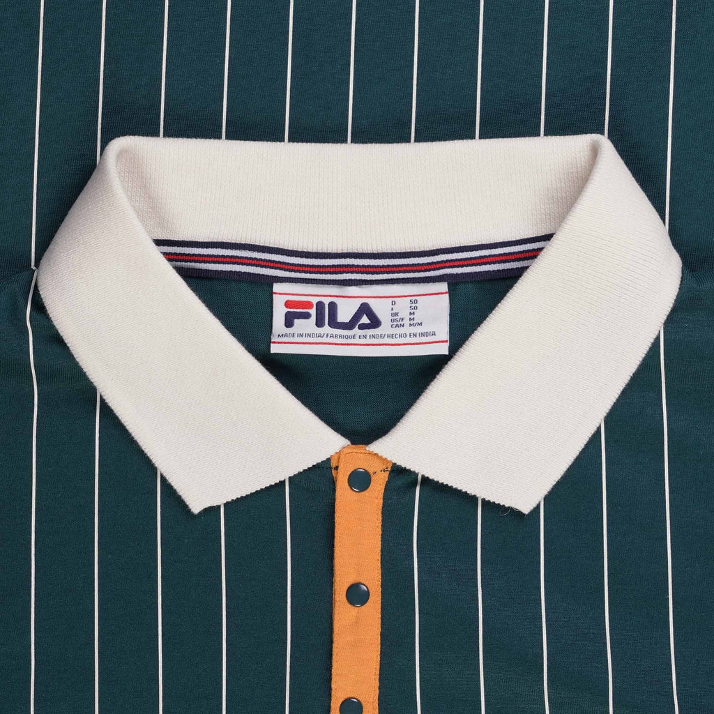 Fila Vintage BB1 Classic Vintage Striped Polo - Pond