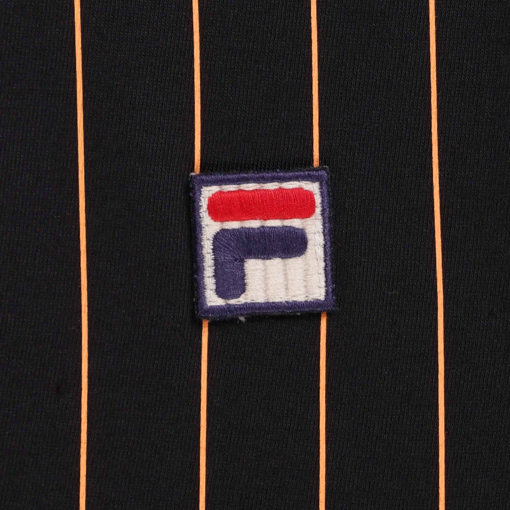 Fila Vintage BB1 Classic Vintage Striped Polo - Black