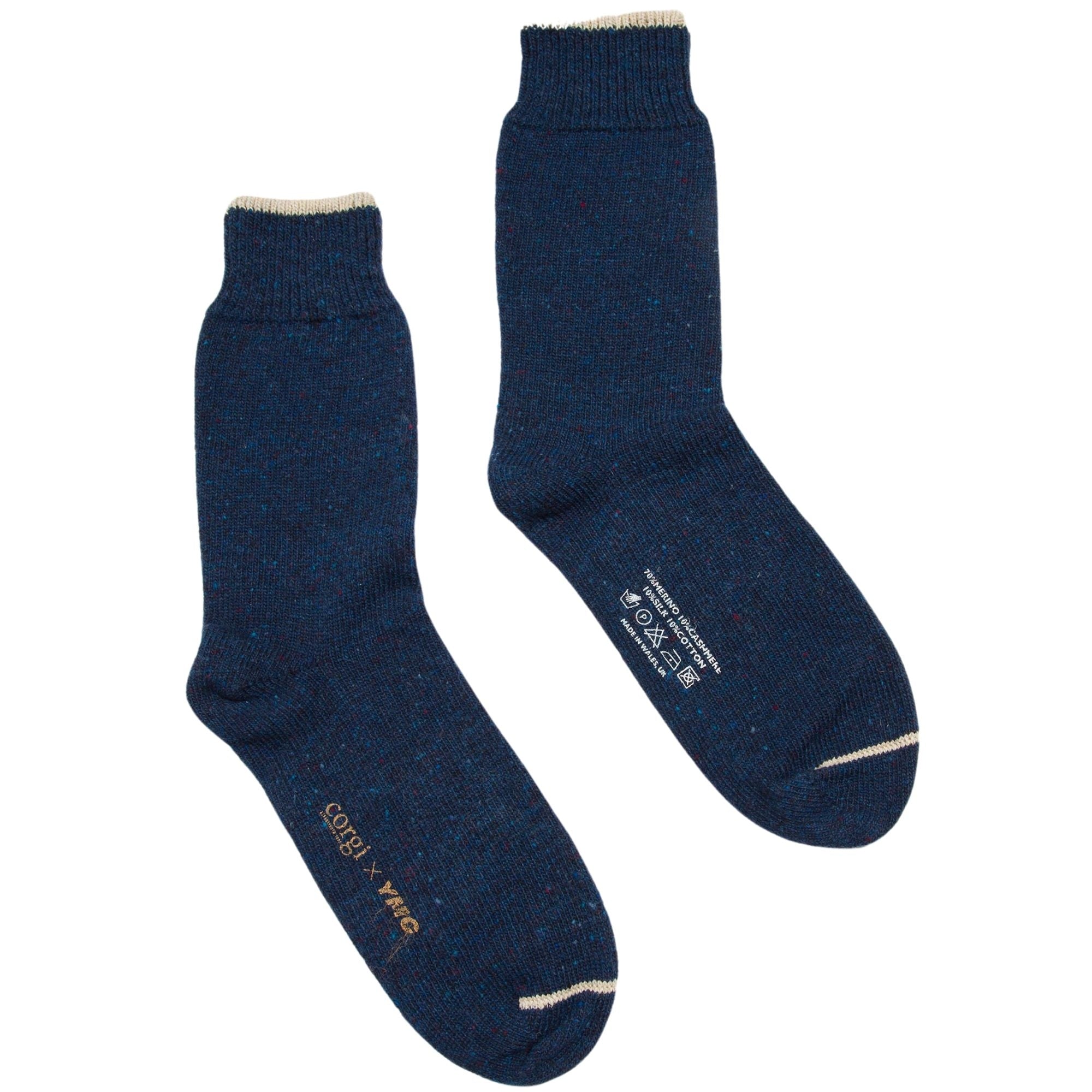 YMC x Corgi Tipping Sock - Blue