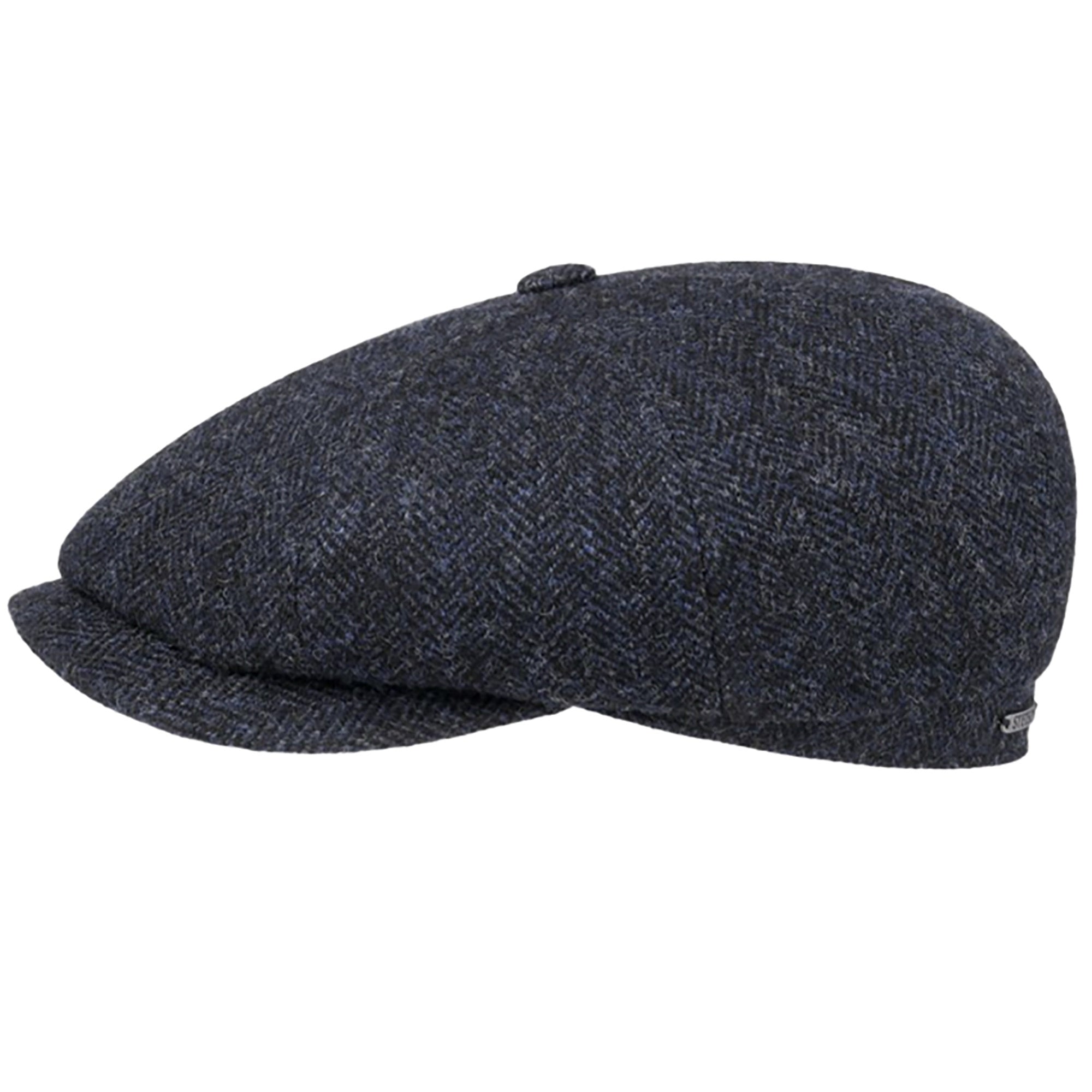 Stetson Hats Hatteras Classic Wool Flat Cap - Light Blue