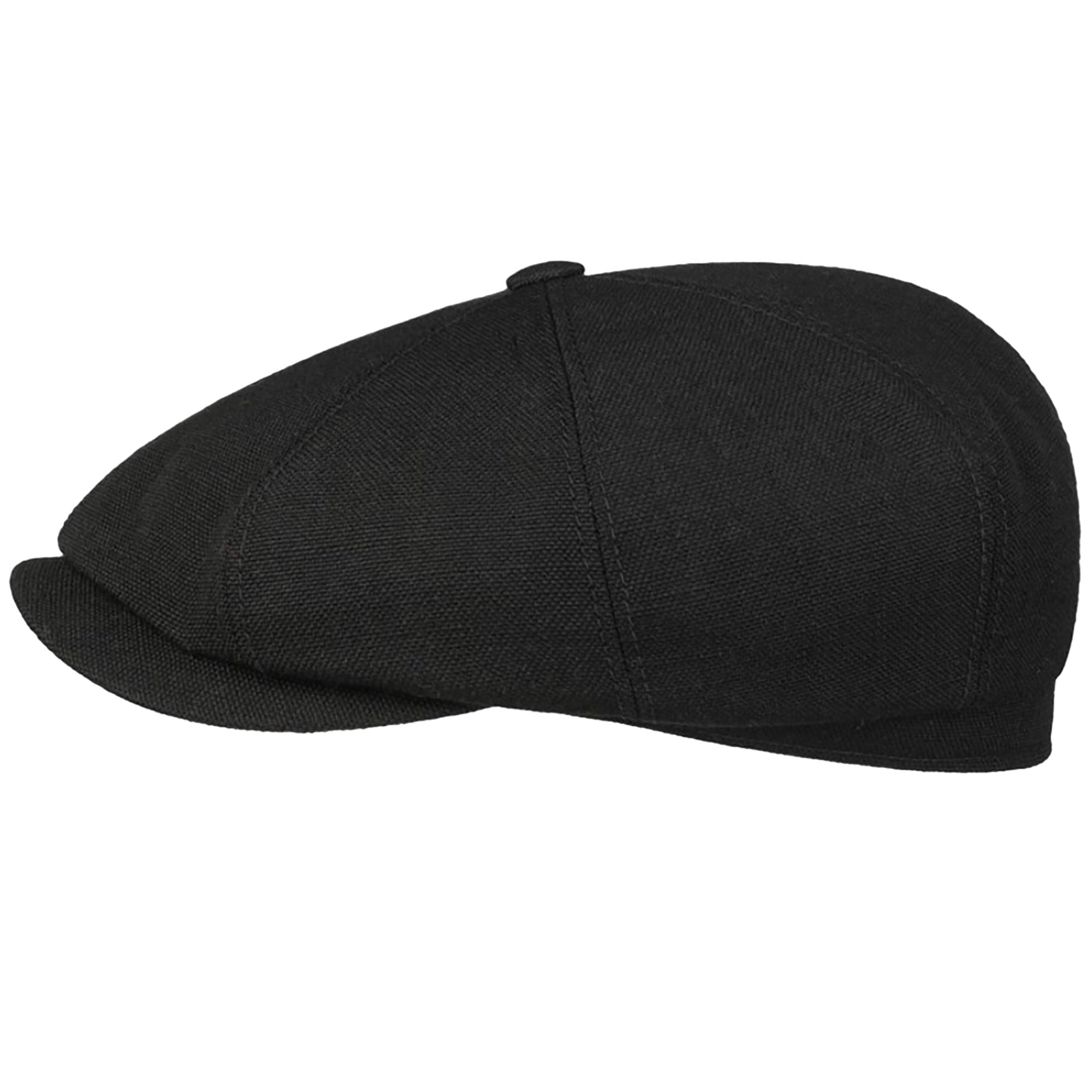 Stetson Hats Hatteras Wool Selvage Flat Cap - Black