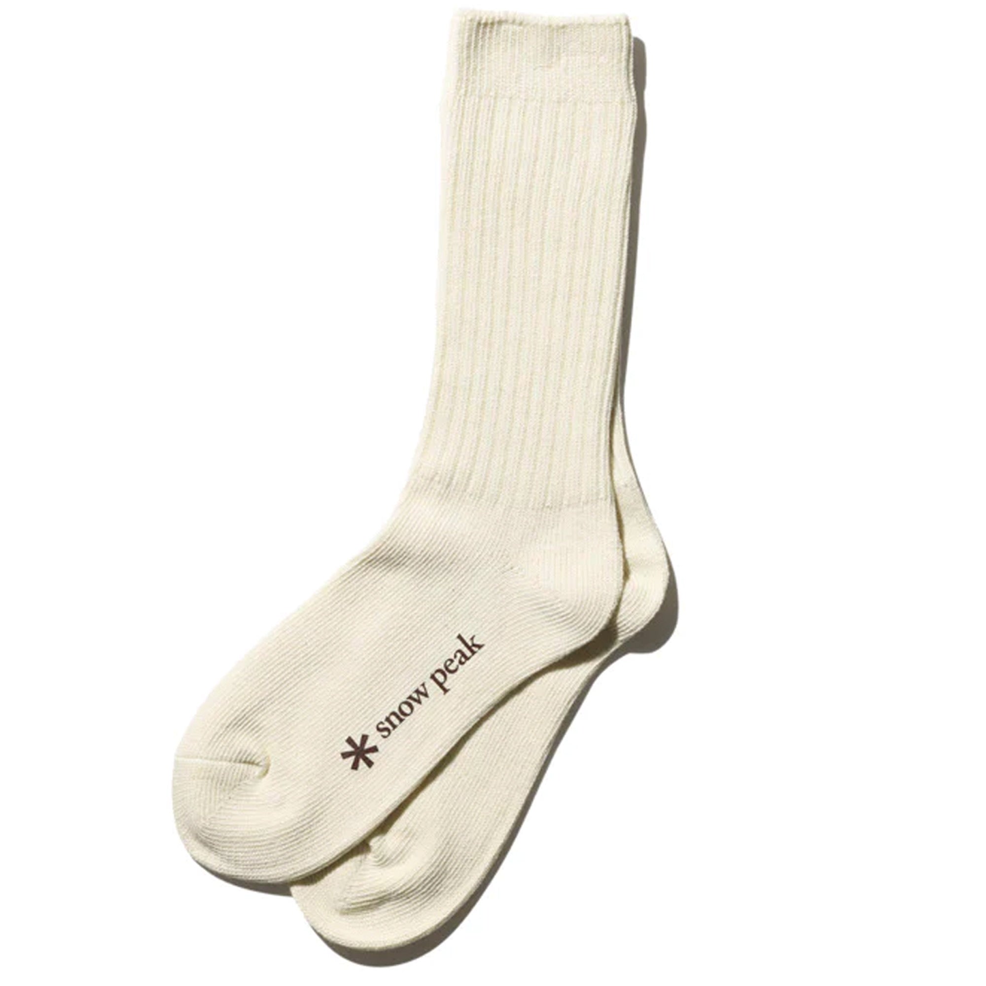Snow Peak Recycled Cotton Socks - Ecru