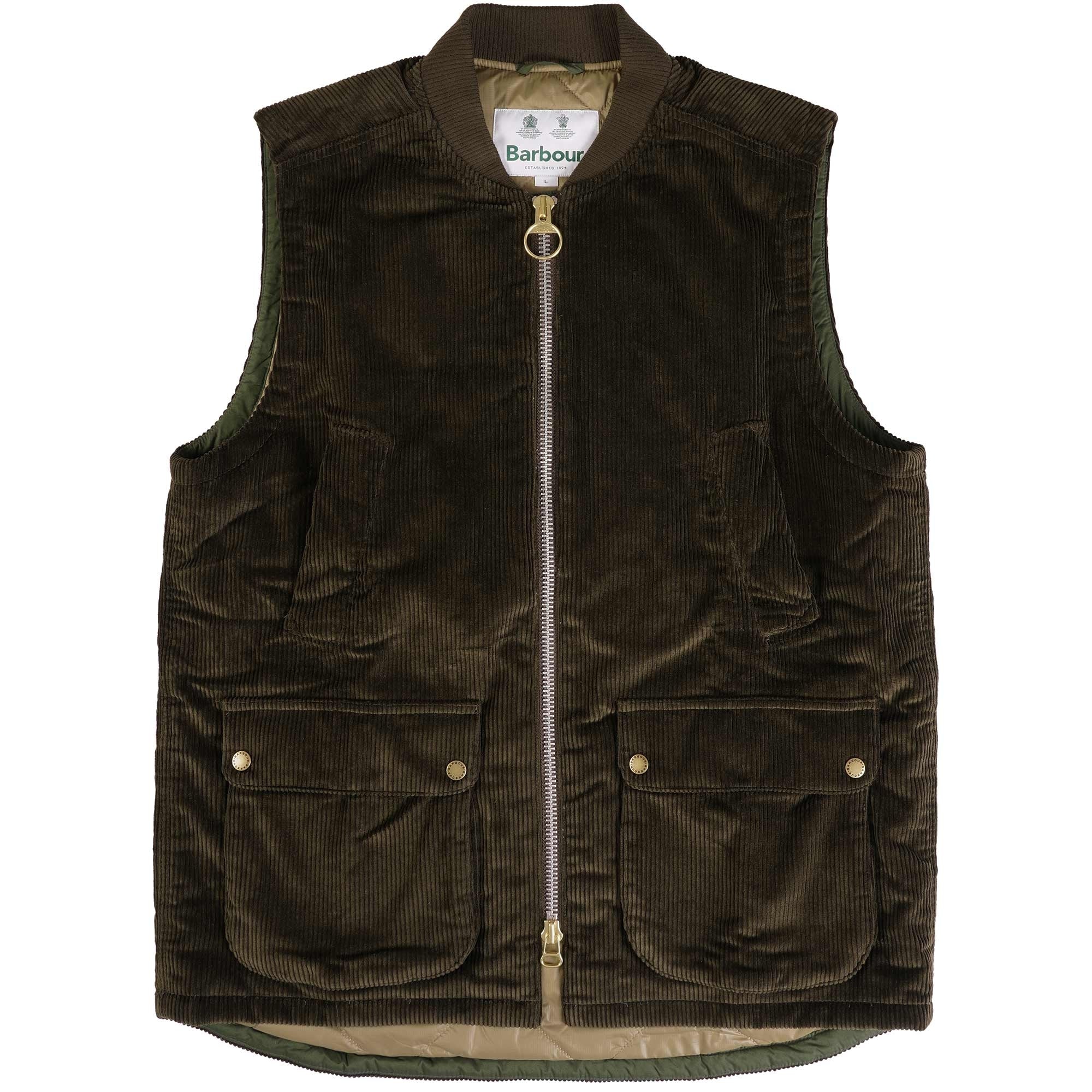 Barbour Corduroy Westmorland Gilet - Olive