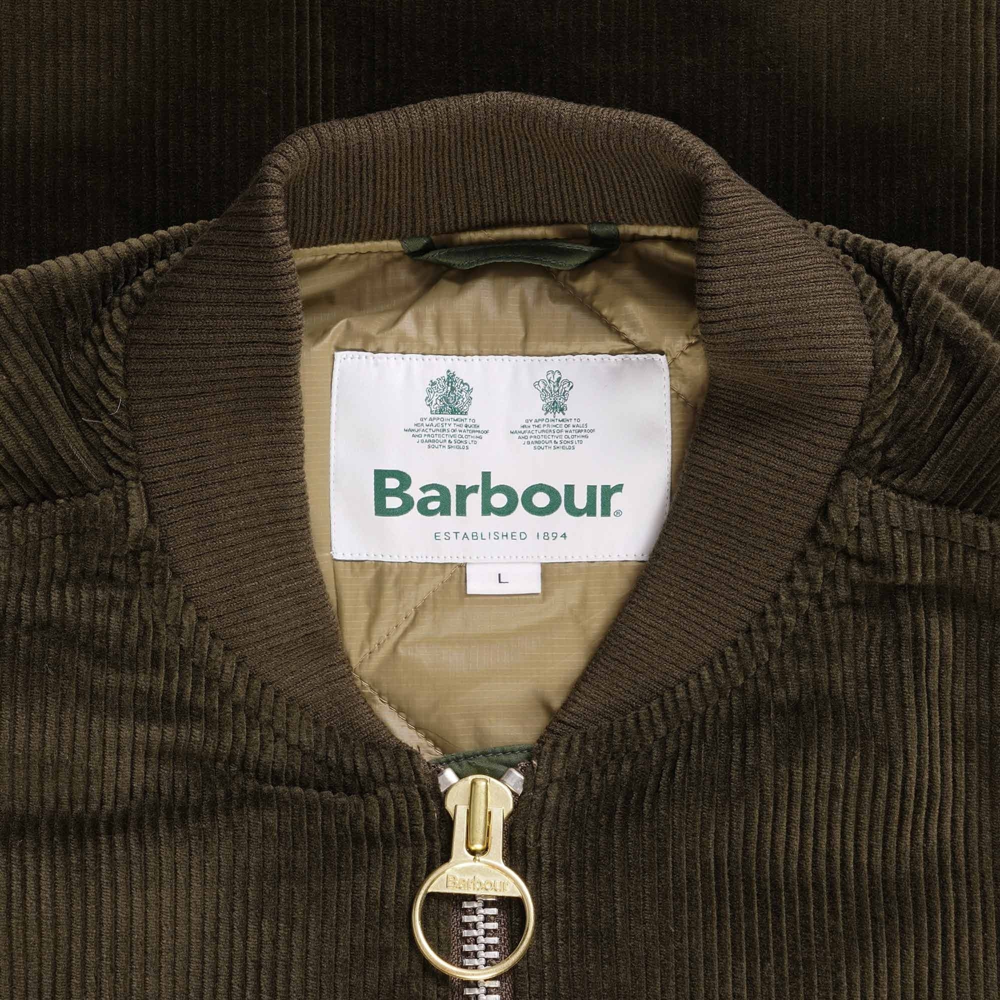 Barbour Corduroy Westmorland Gilet - Olive