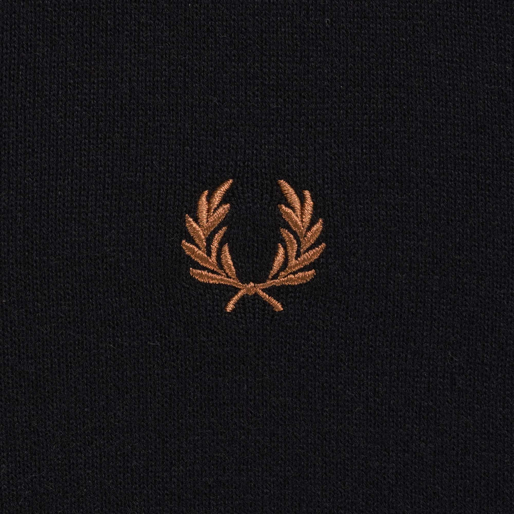 Fred Perry Classic Zip Through Cardigan - Black