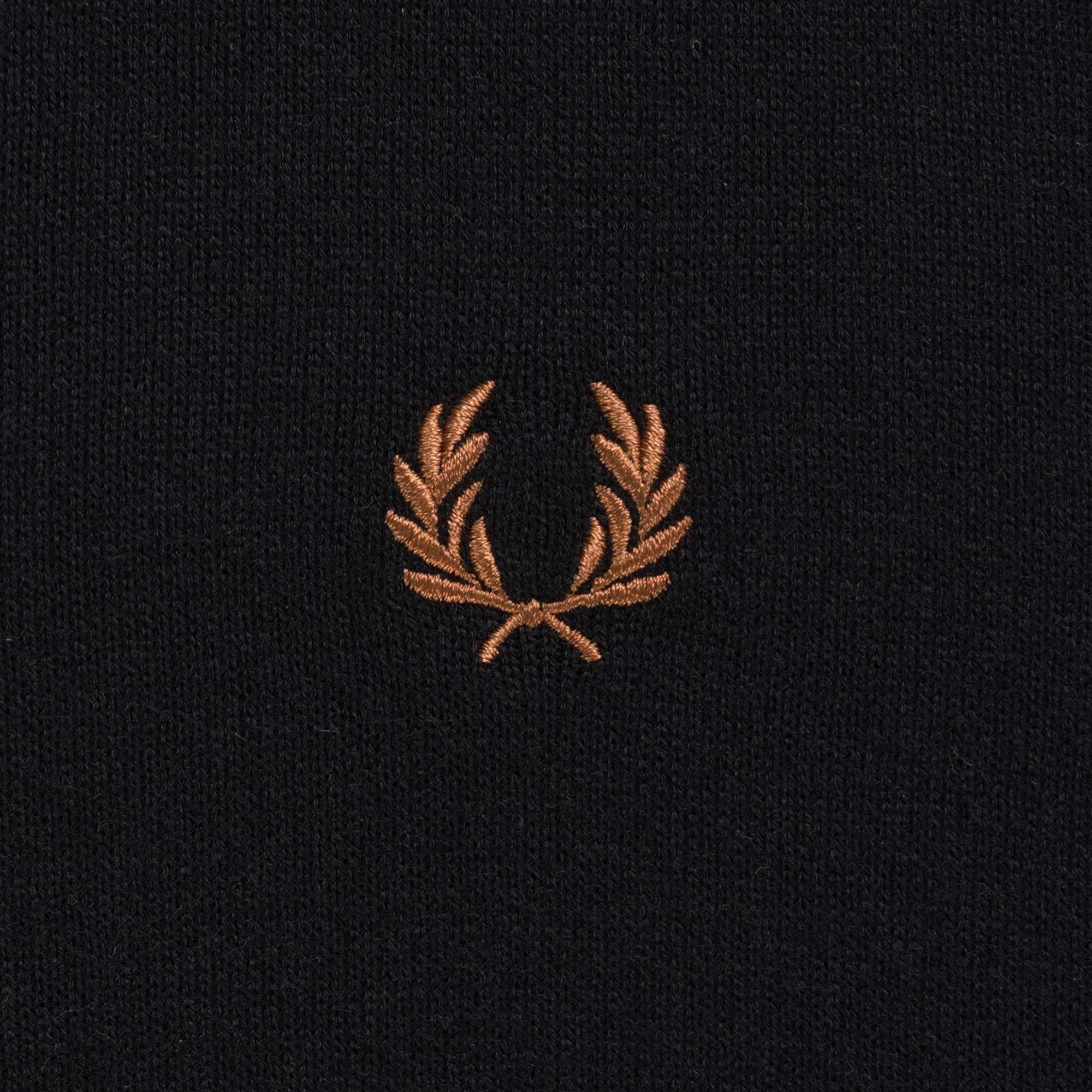 Fred Perry Classic Zip Through Cardigan - Black