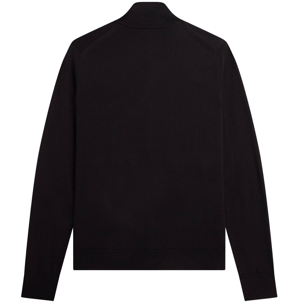 Fred Perry Classic Zip Through Cardigan - Black