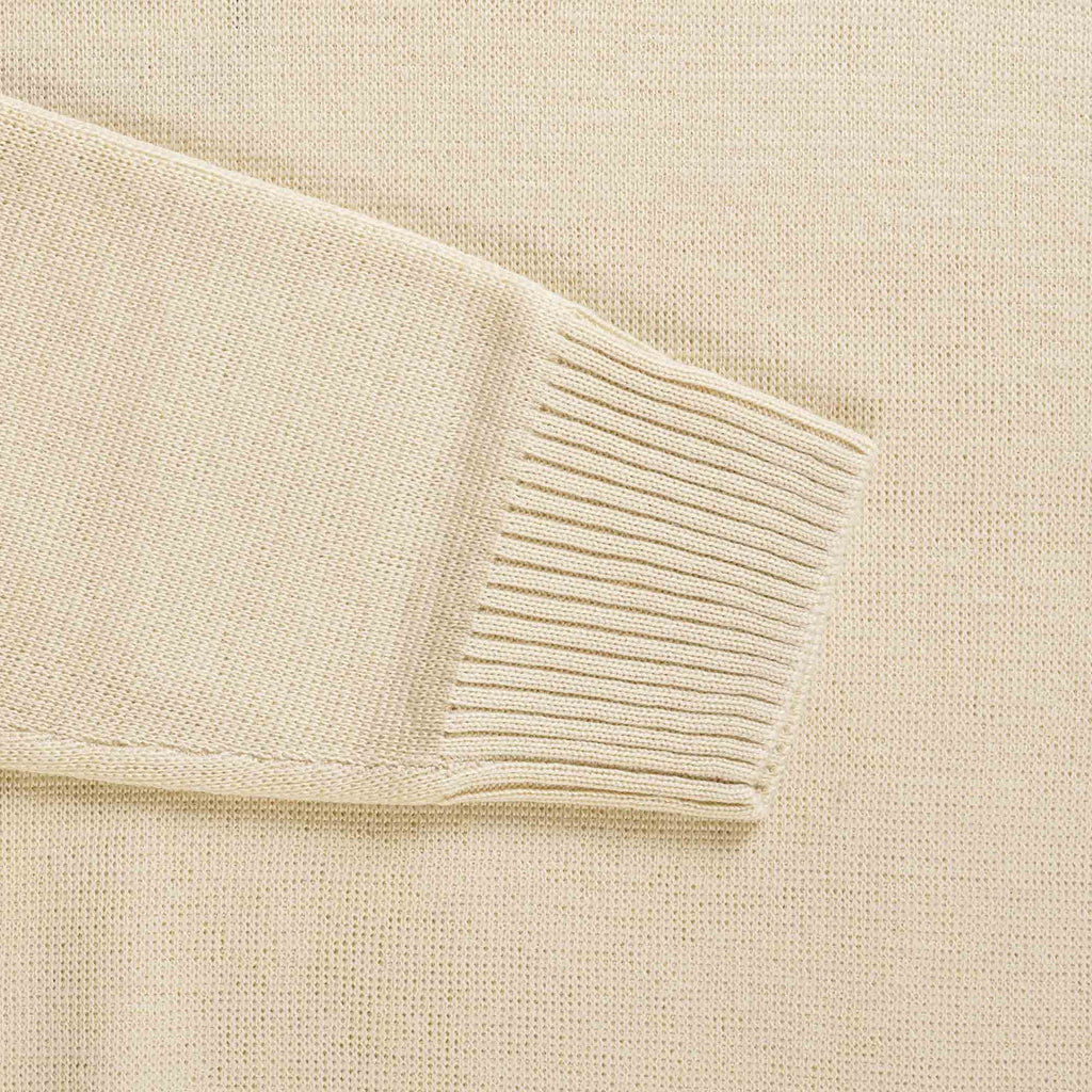 Fred Perry Laurel Wreath Mock Neck Jumper - Oatmeal
