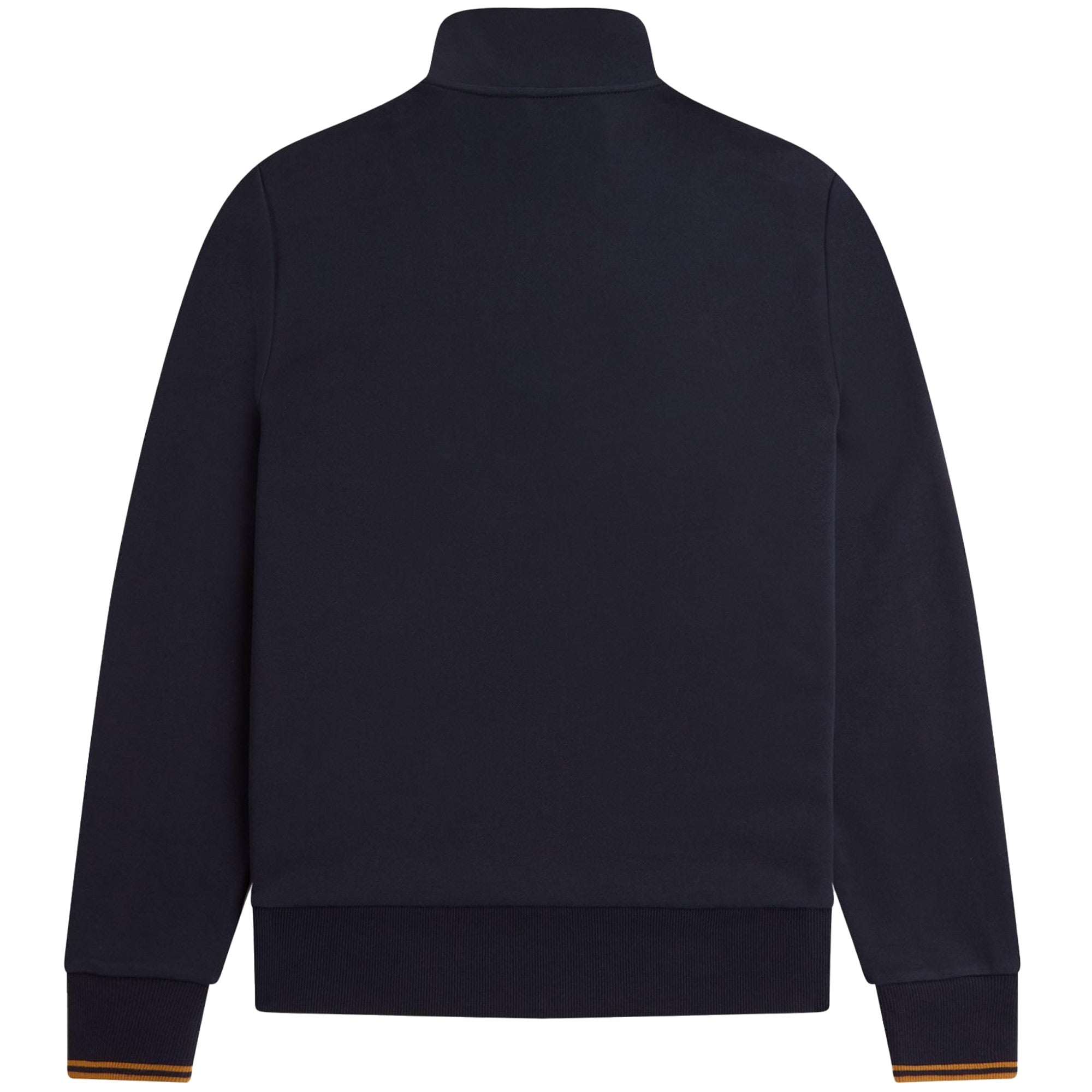 Fred Perry Half Zip Sweatshirt - Navy and Caramel