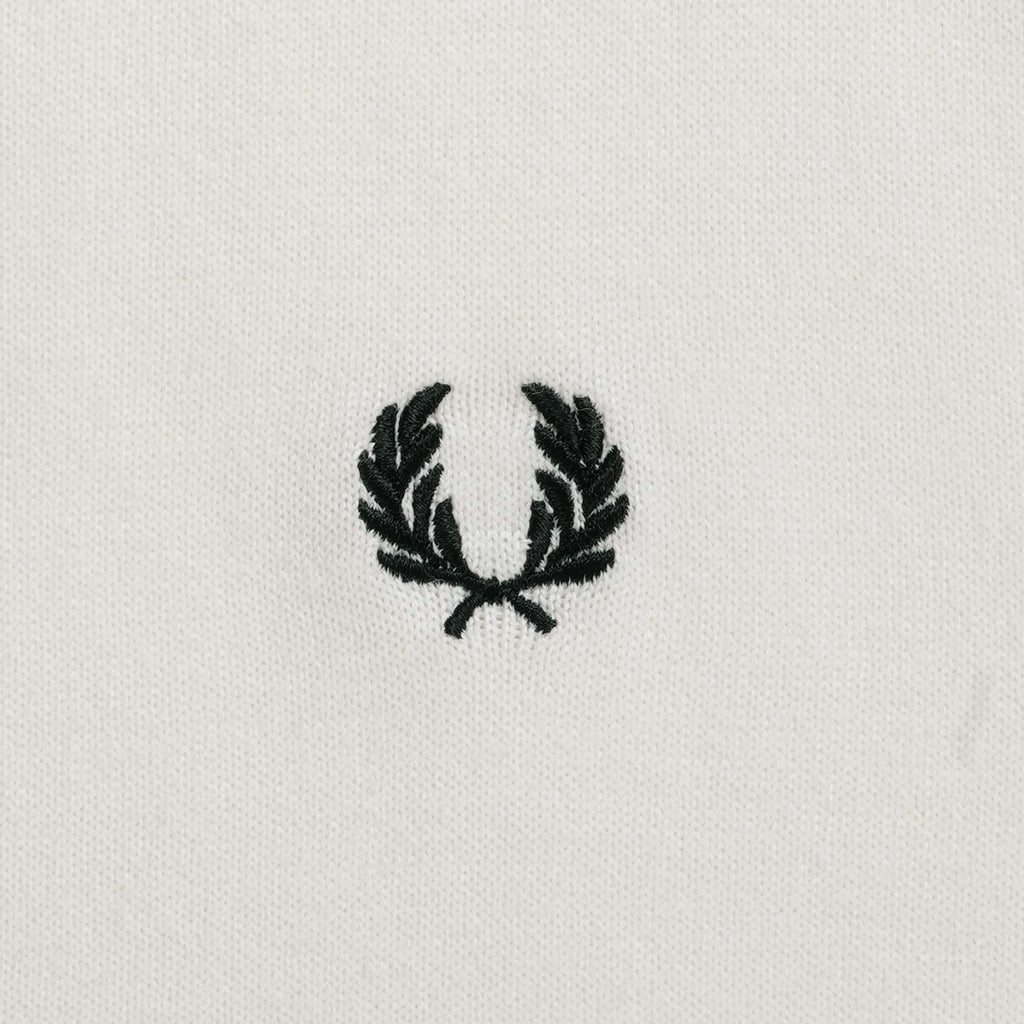 Fred Perry Long Sleeve Knitted Polo Shirt - Ecru