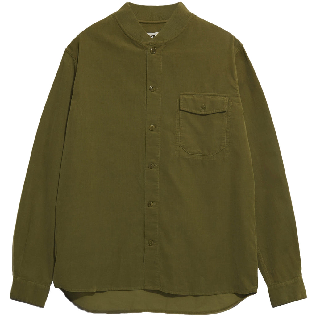YMC Delinquents Needlecord Shirt - Olive