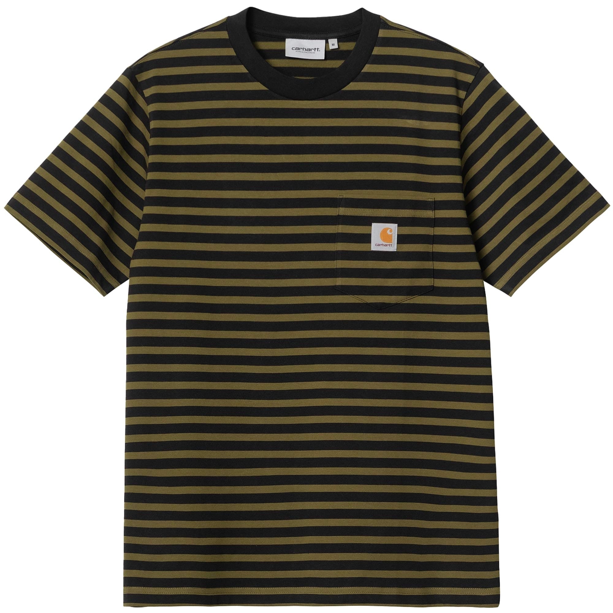 Carhartt WIP Short Sleeve Seidler Pocket T-Shirt - Highland Stripe