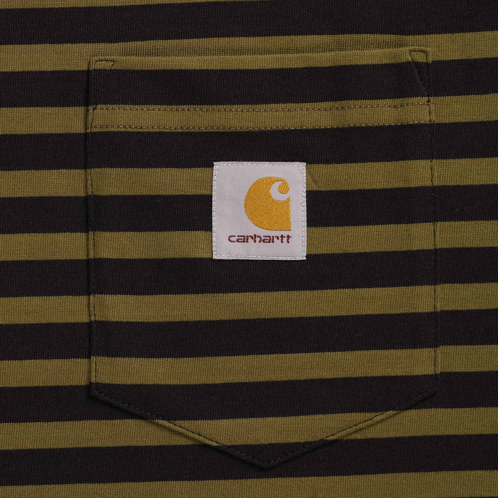 Carhartt WIP Short Sleeve Seidler Pocket T-Shirt - Highland Stripe