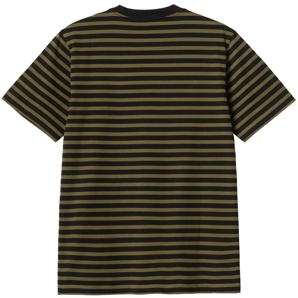 Carhartt WIP Short Sleeve Seidler Pocket T-Shirt - Highland Stripe