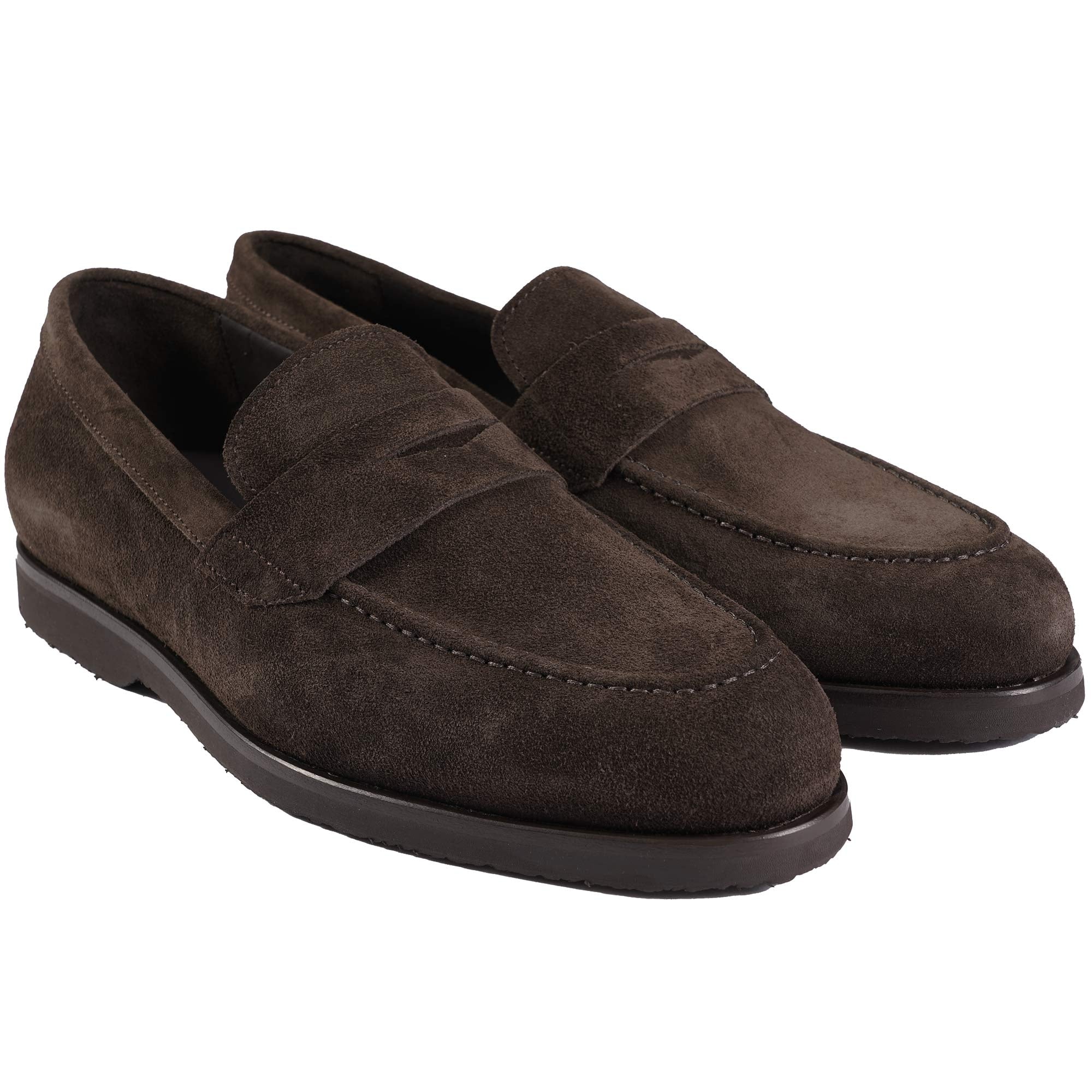 Harry's Beck G Suede Crepe Rubber Loafers - Espresso