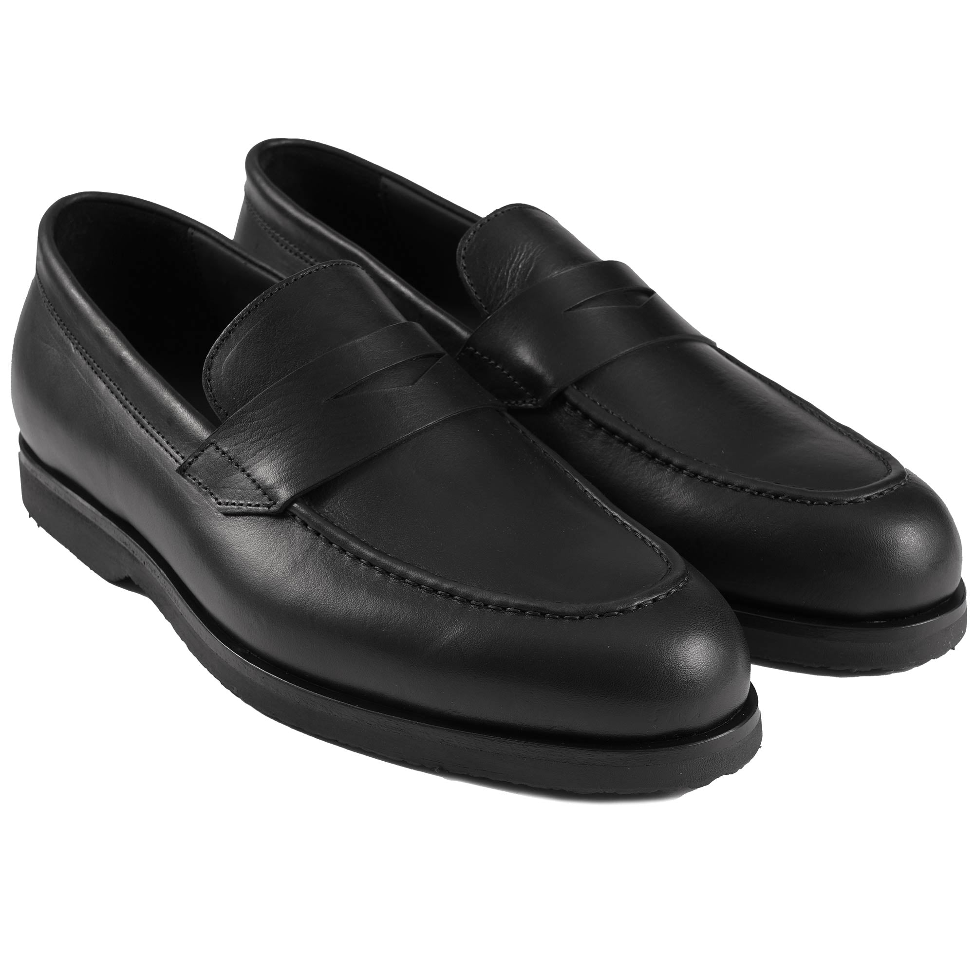 Harry's Beck G Pull Up Calf Loafers - Black