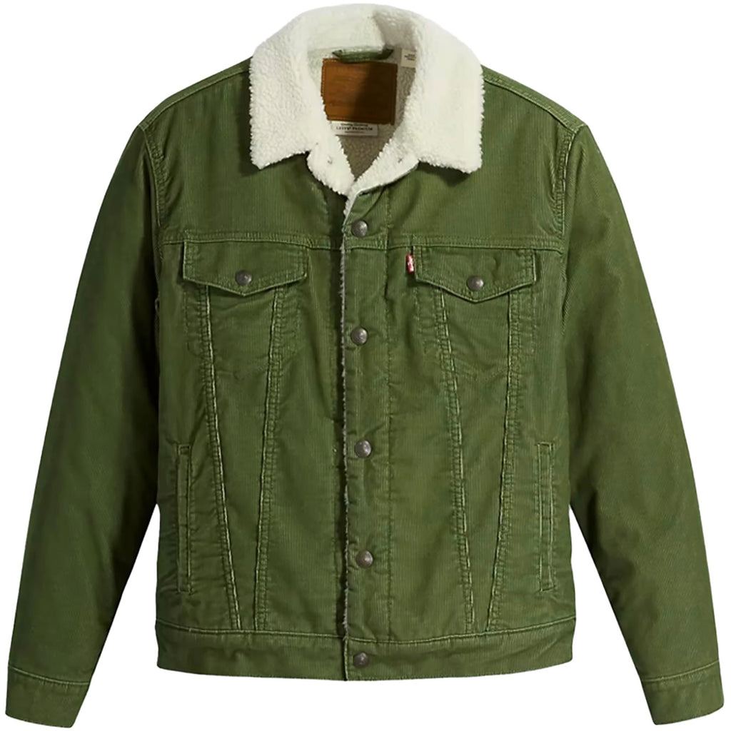 Levi's® Type III Sherpa Trucker Jacket - Moss Corduroy