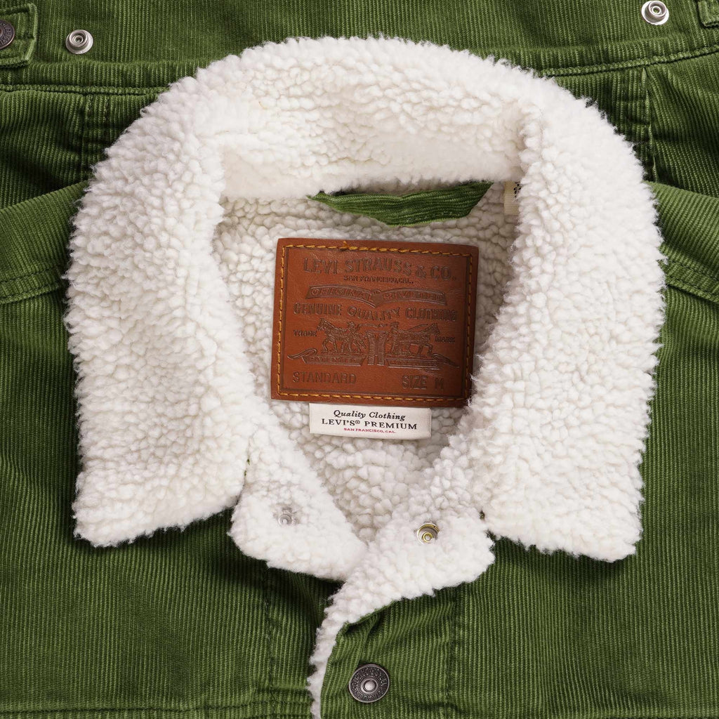 Levi's® Type III Sherpa Trucker Jacket - Moss Corduroy