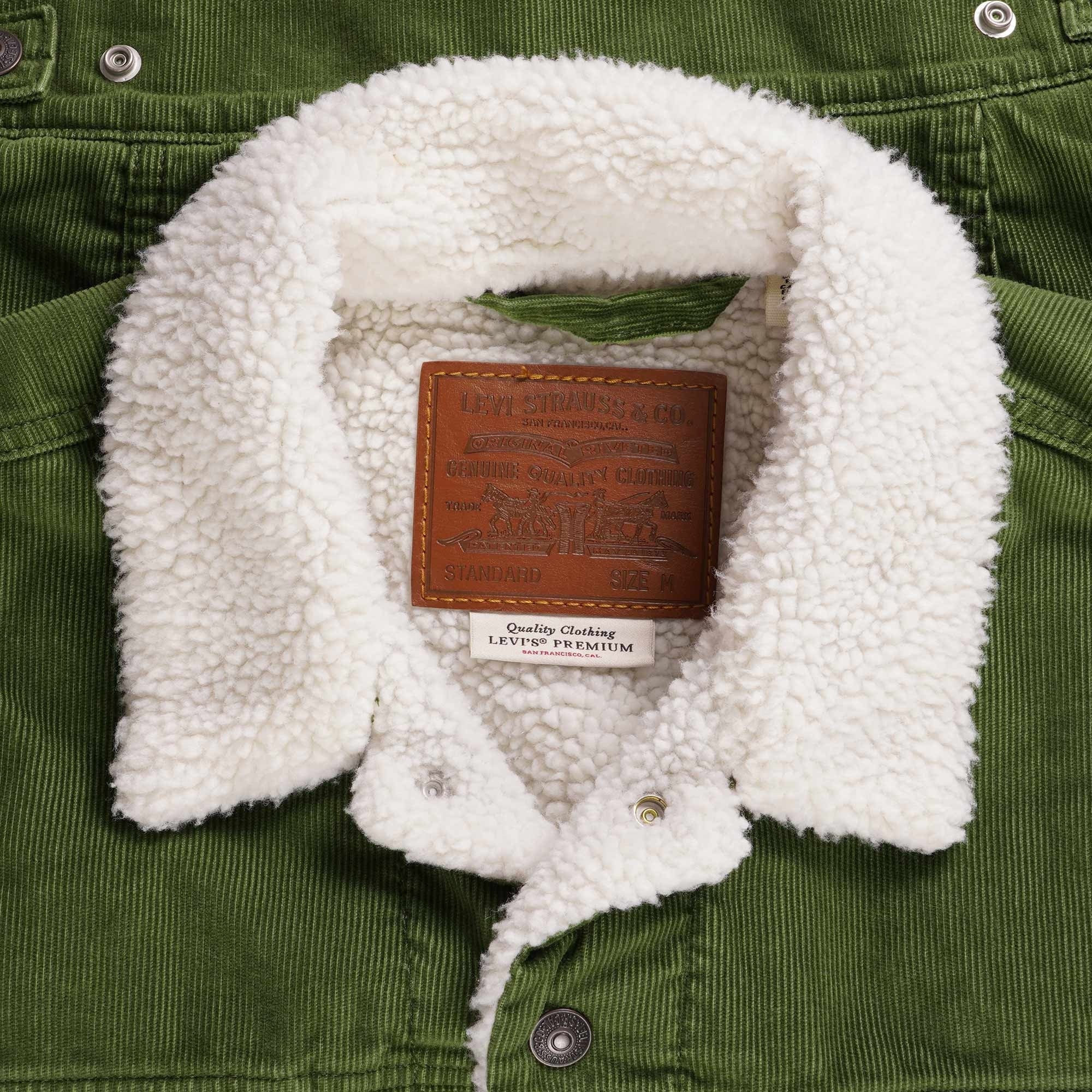 Levi's® Type III Sherpa Trucker Jacket - Moss Corduroy