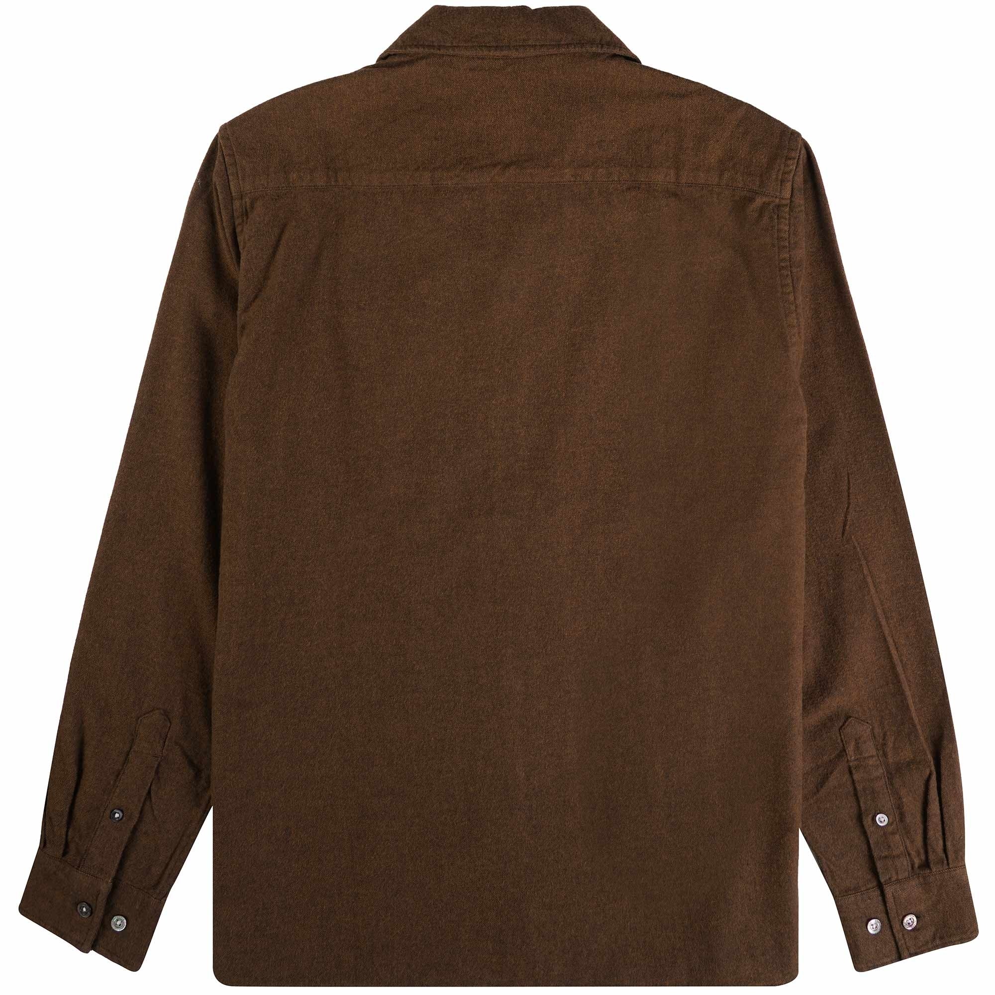 Norse Projects Carsten Organic Flannel Shirt - Rust Brown