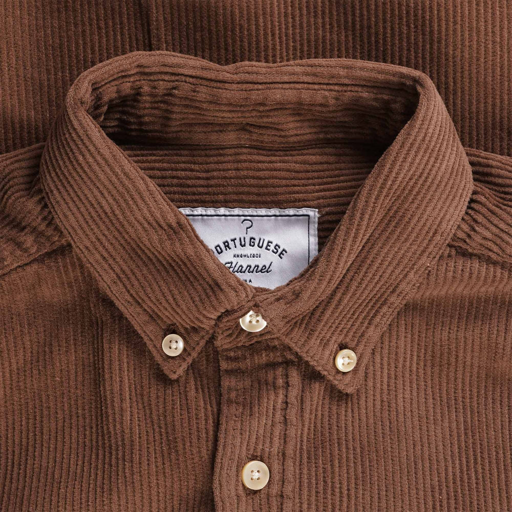 Portuguese Flannel Lobo Corduroy Shirt - Brown