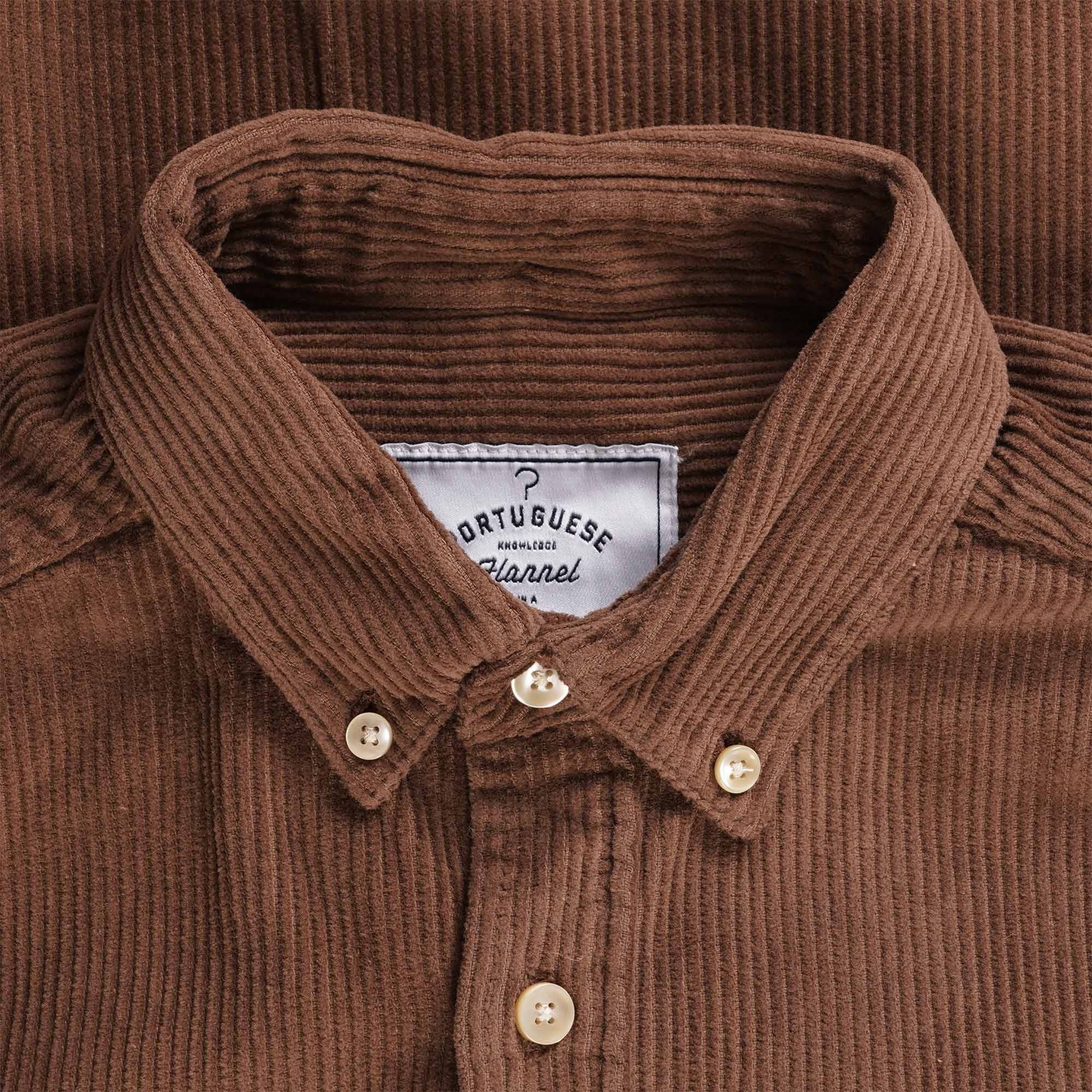Portuguese Flannel Lobo Corduroy Shirt - Brown