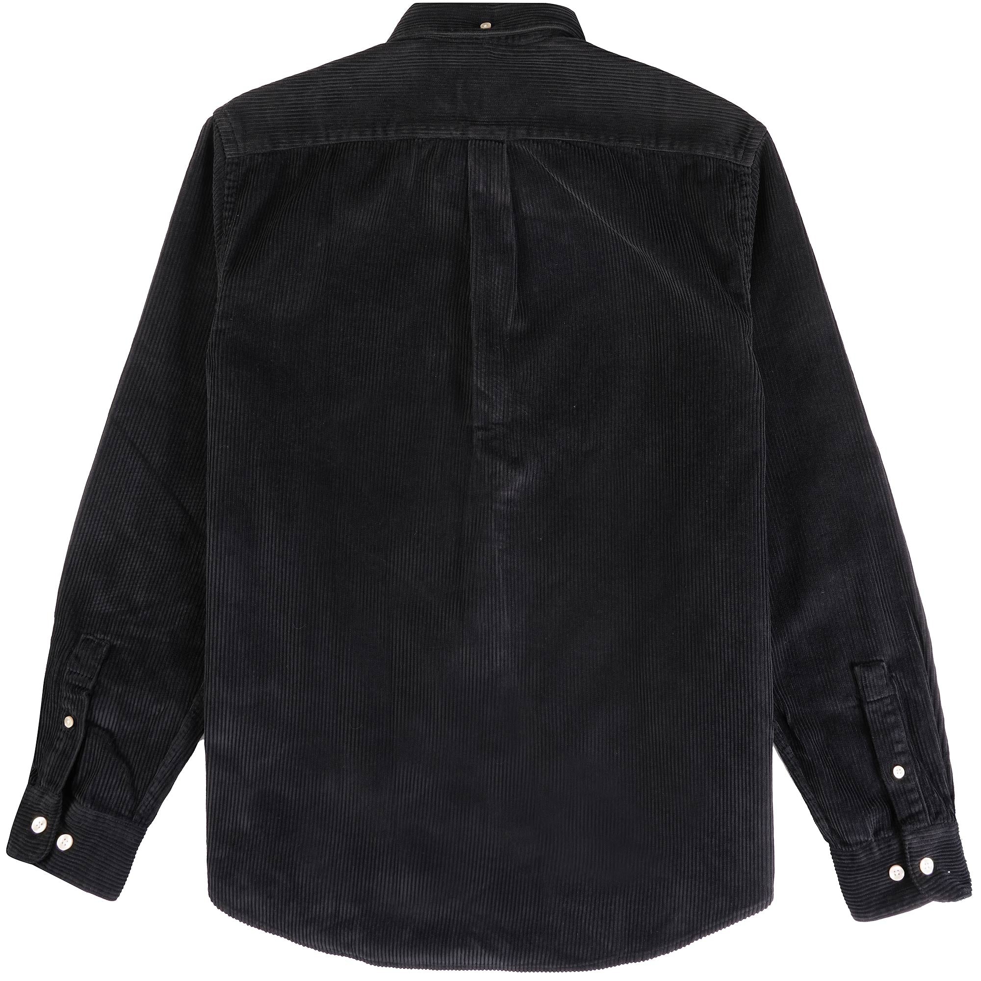 Portuguese Flannel Lobo Corduroy Shirt - Black