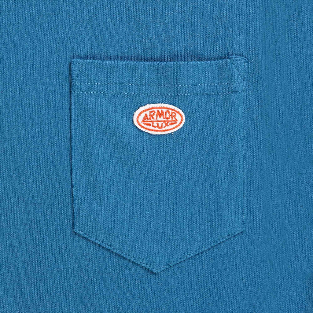 Armor Lux Logo Pocket T-Shirt - Blue