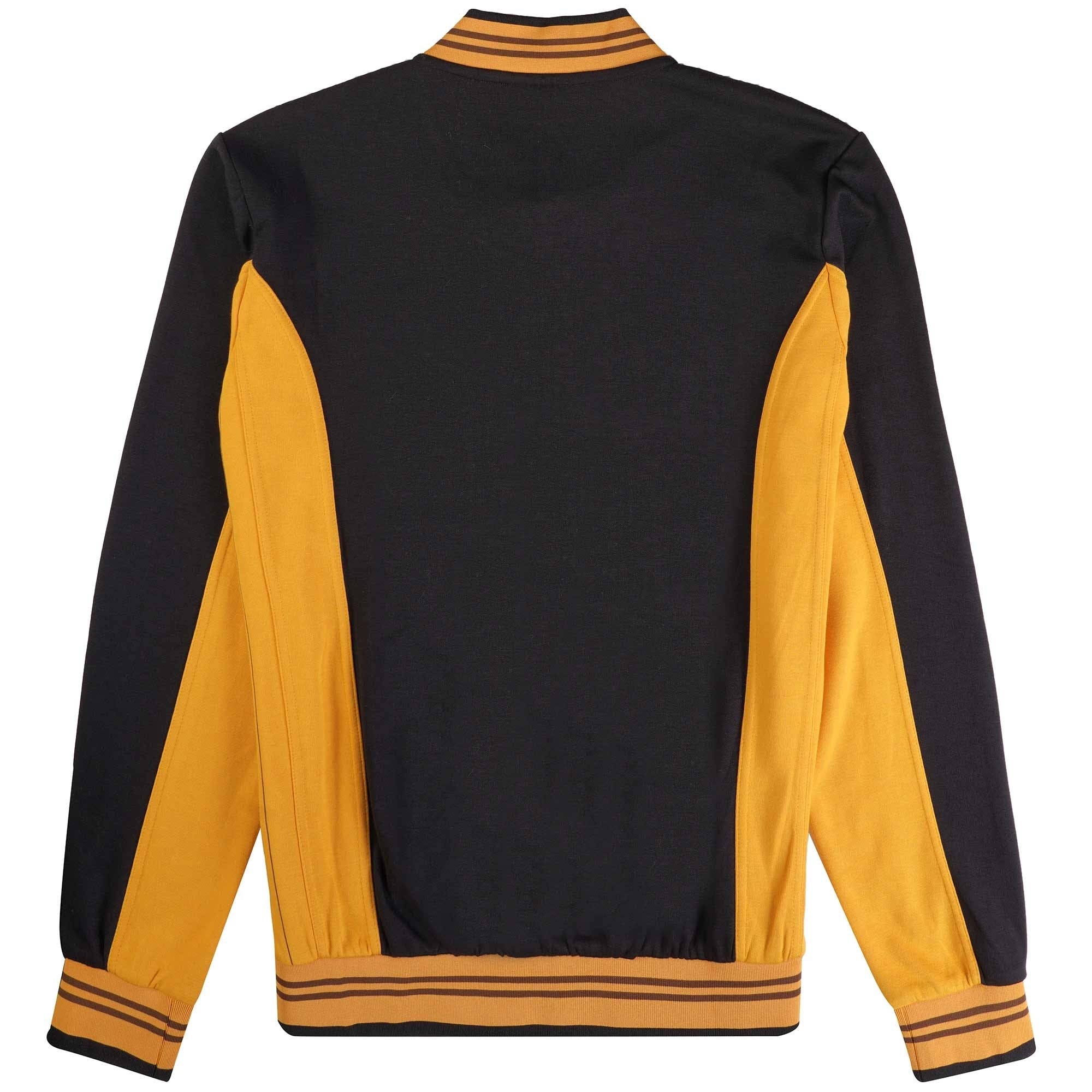 Settanta Baseball Track Jacket - Black and Yam