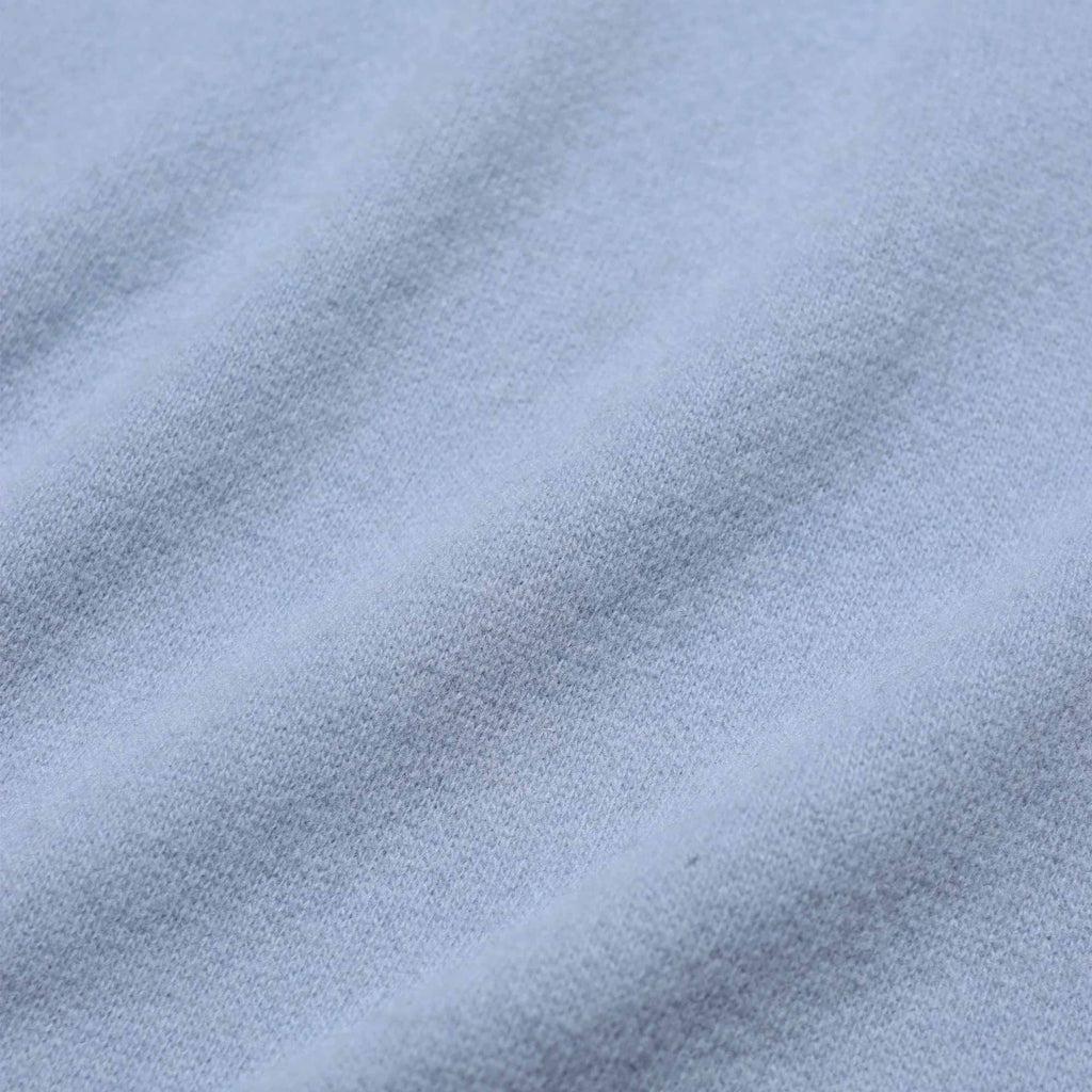 Far Afield Kier Knitted Polo - Silver Blue