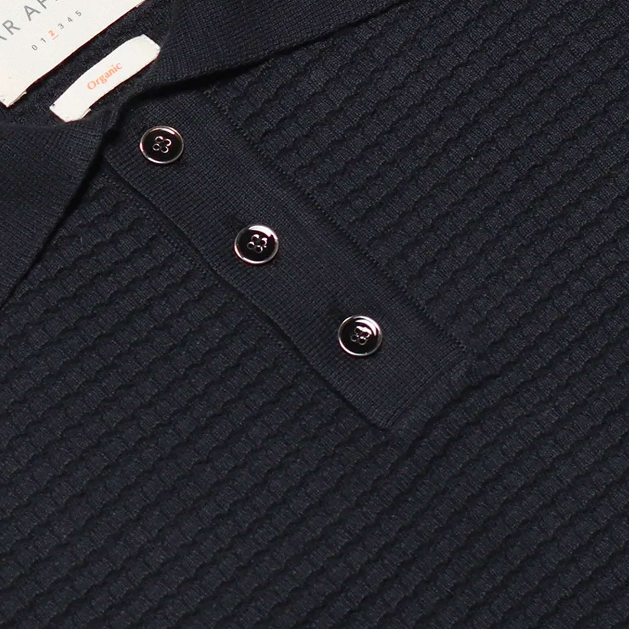 Far Afield Renard Knitted Polo - Black