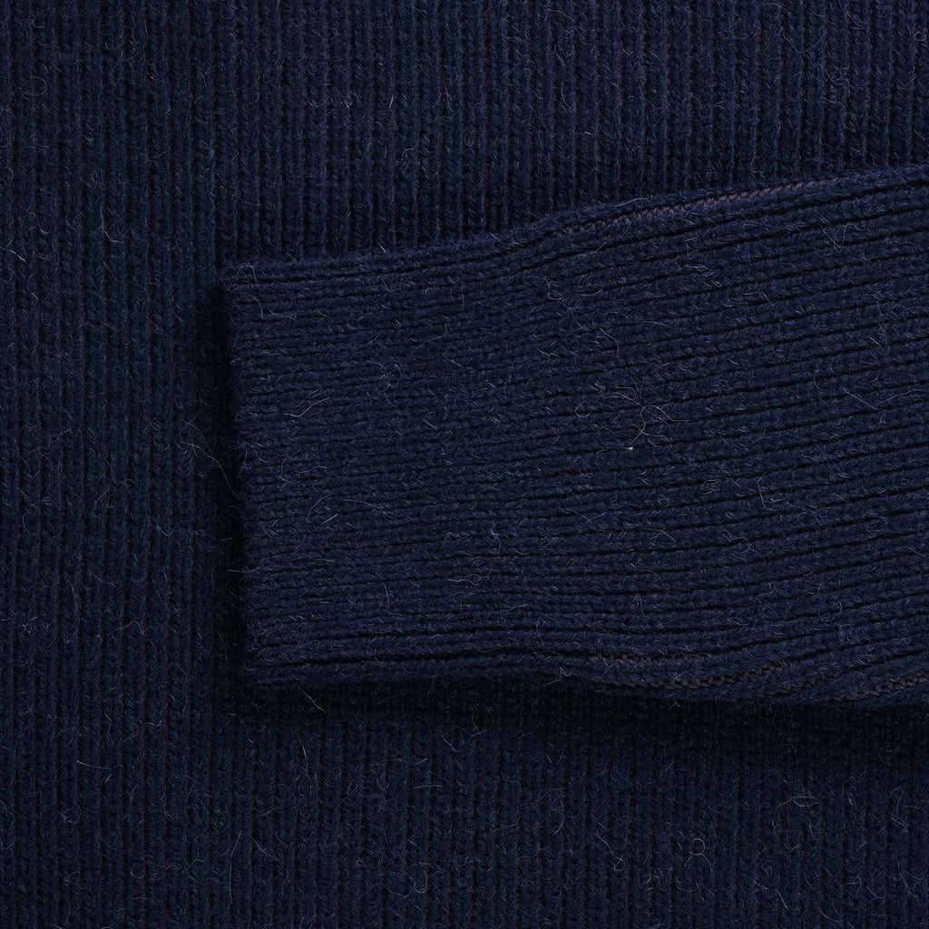 Far Afield Hamish Contrast Ribbed Knit - Purple