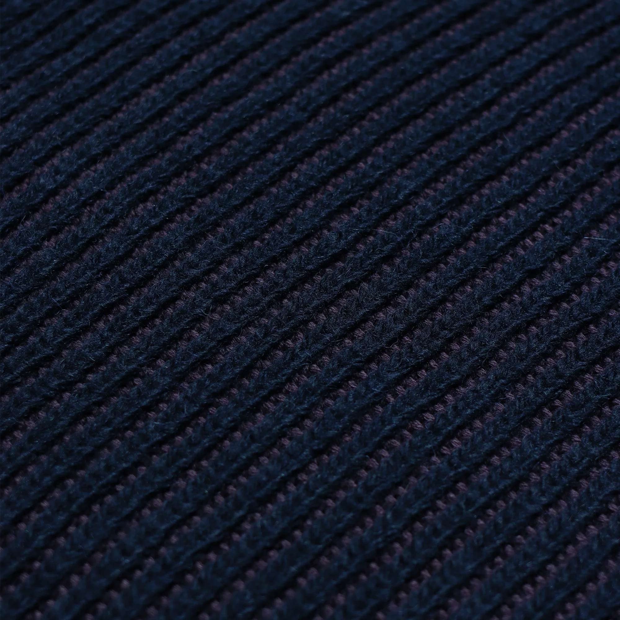 Far Afield Hamish Contrast Ribbed Knit - Purple