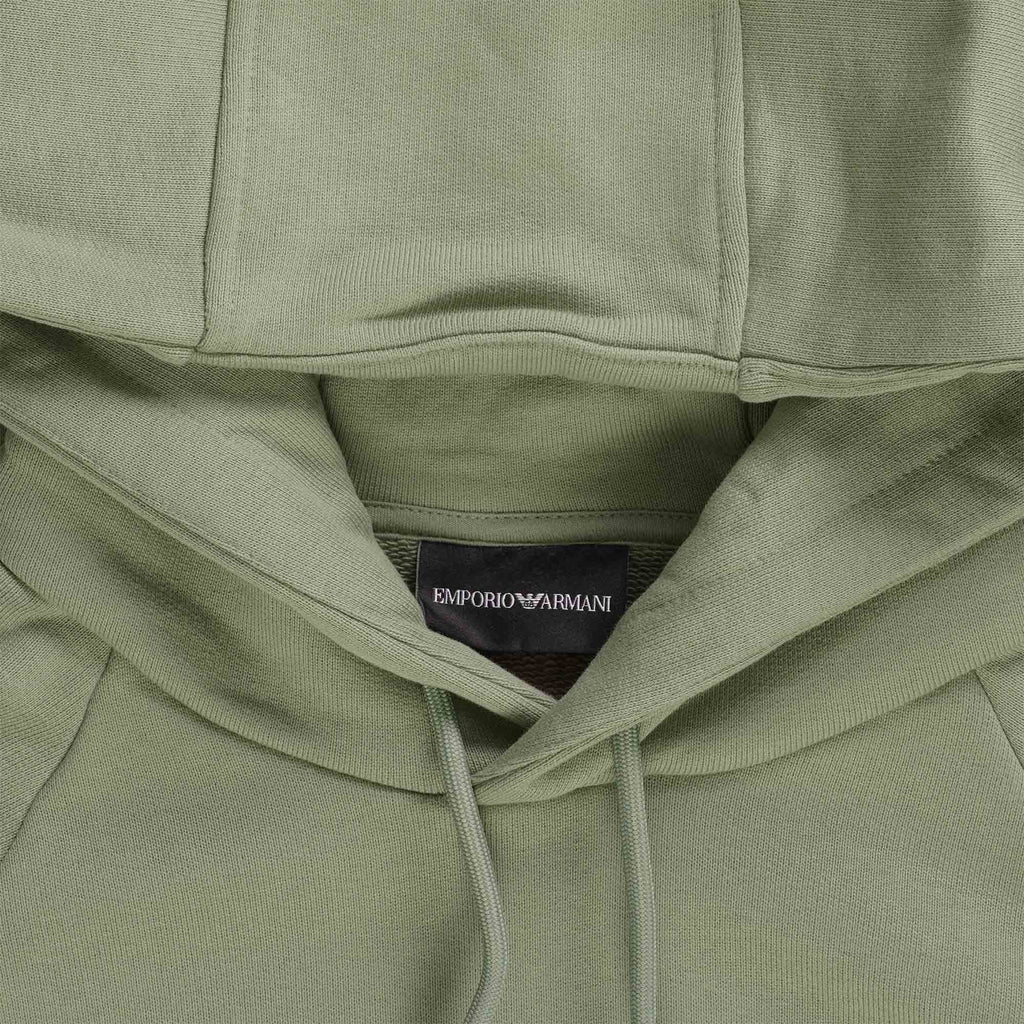 Emporio Armani Logo Hoodie - Sage
