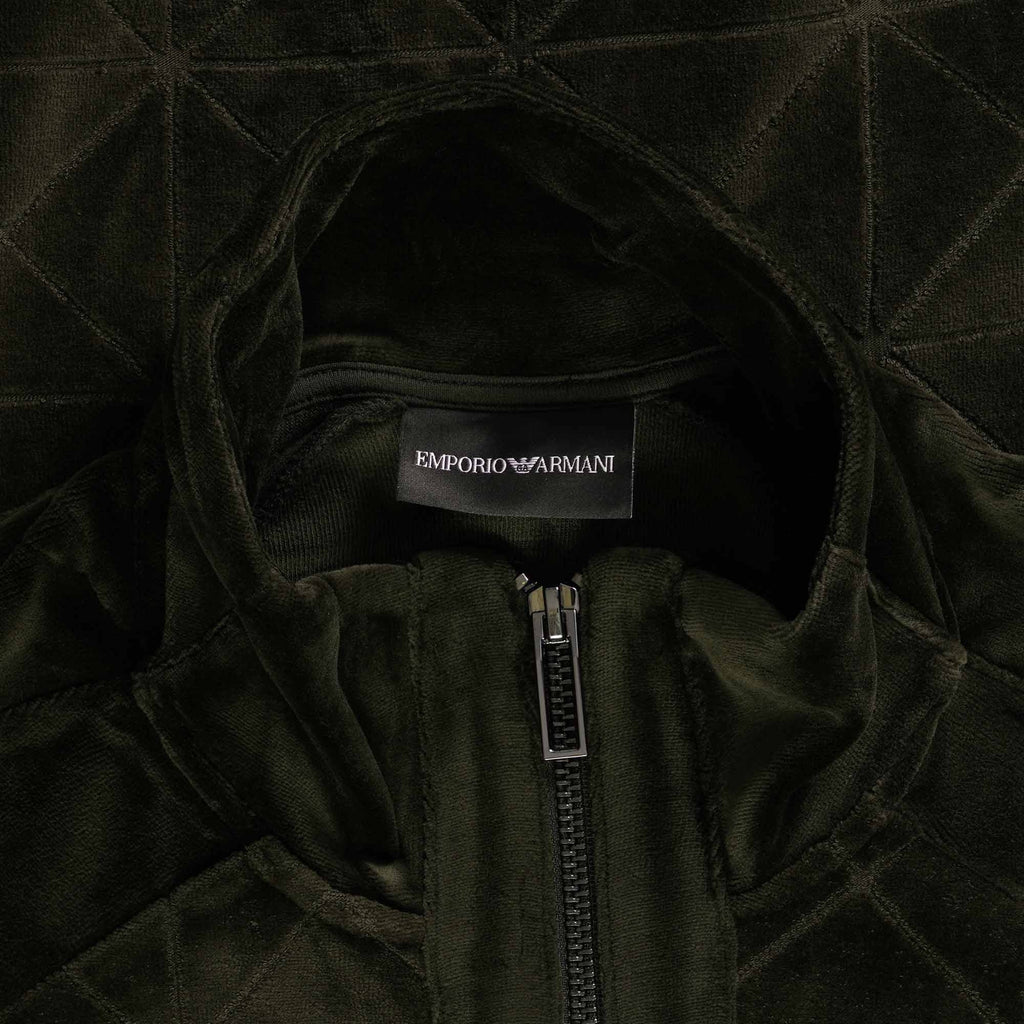 Emporio Armani Zip Up Sweatshirt - Green