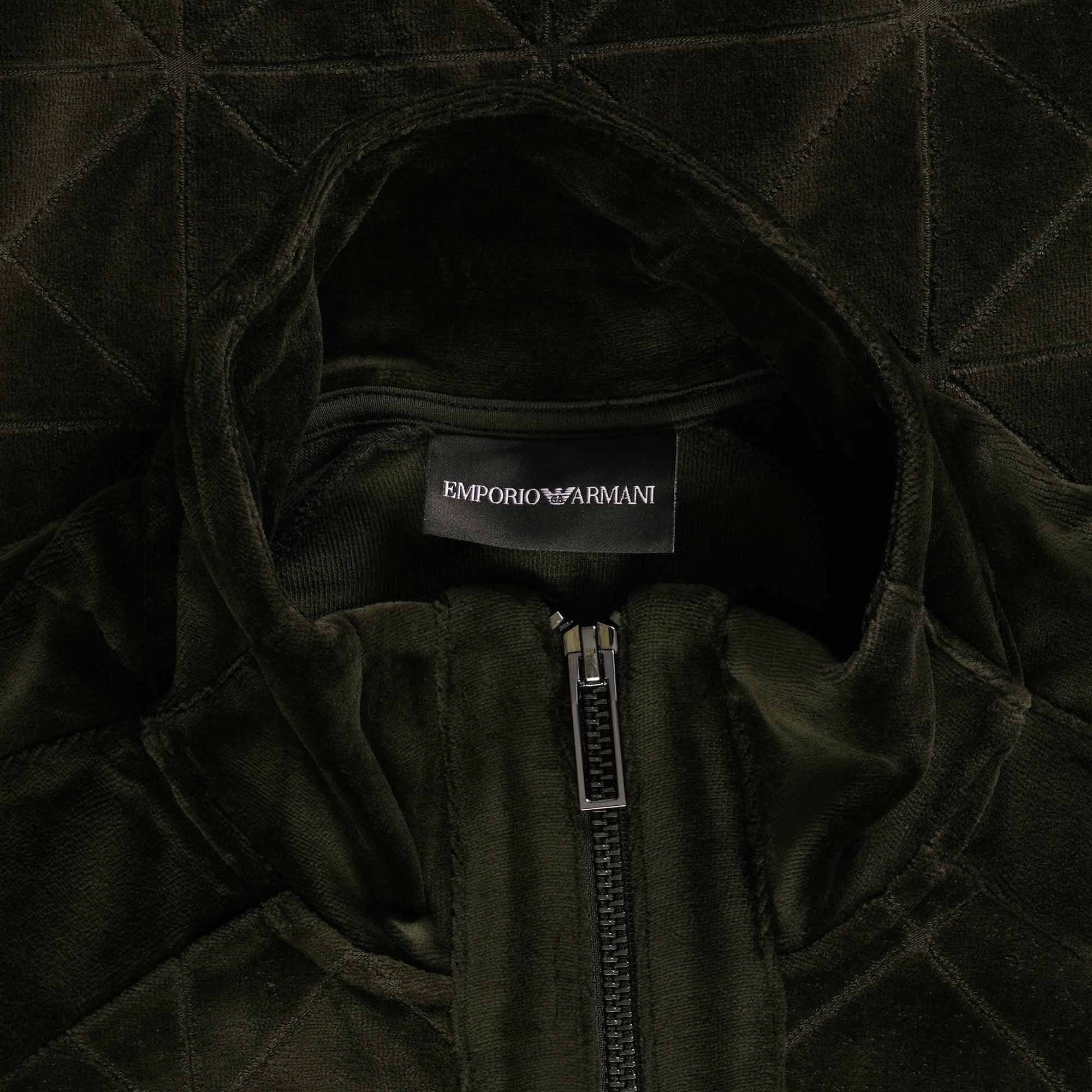 Emporio Armani Zip Up Sweatshirt - Green