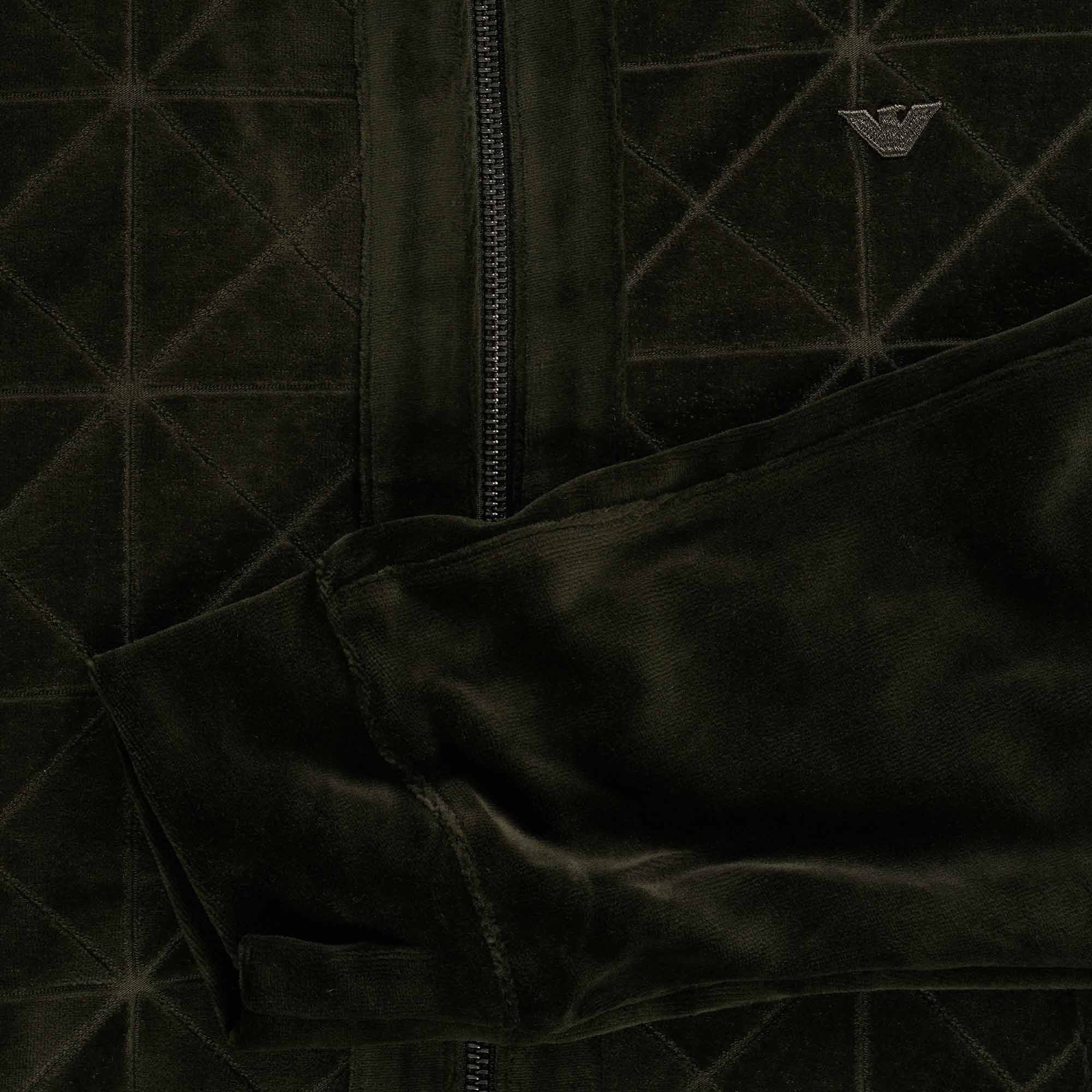 Emporio Armani Zip Up Sweatshirt - Green