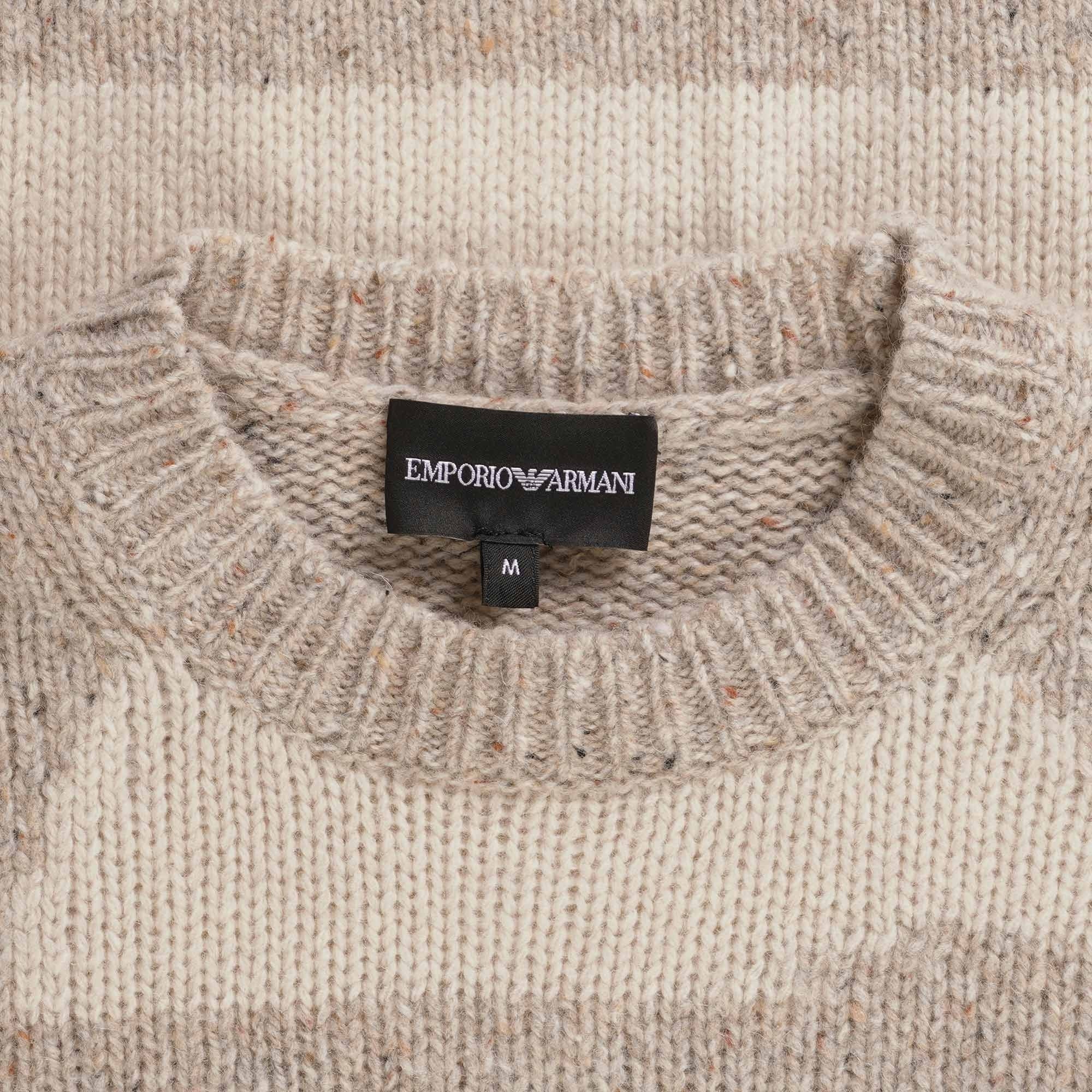 トップス emporio armani 00s Knit archive Emporio Armani Knitted Jumper - Fantasia – Stuarts London