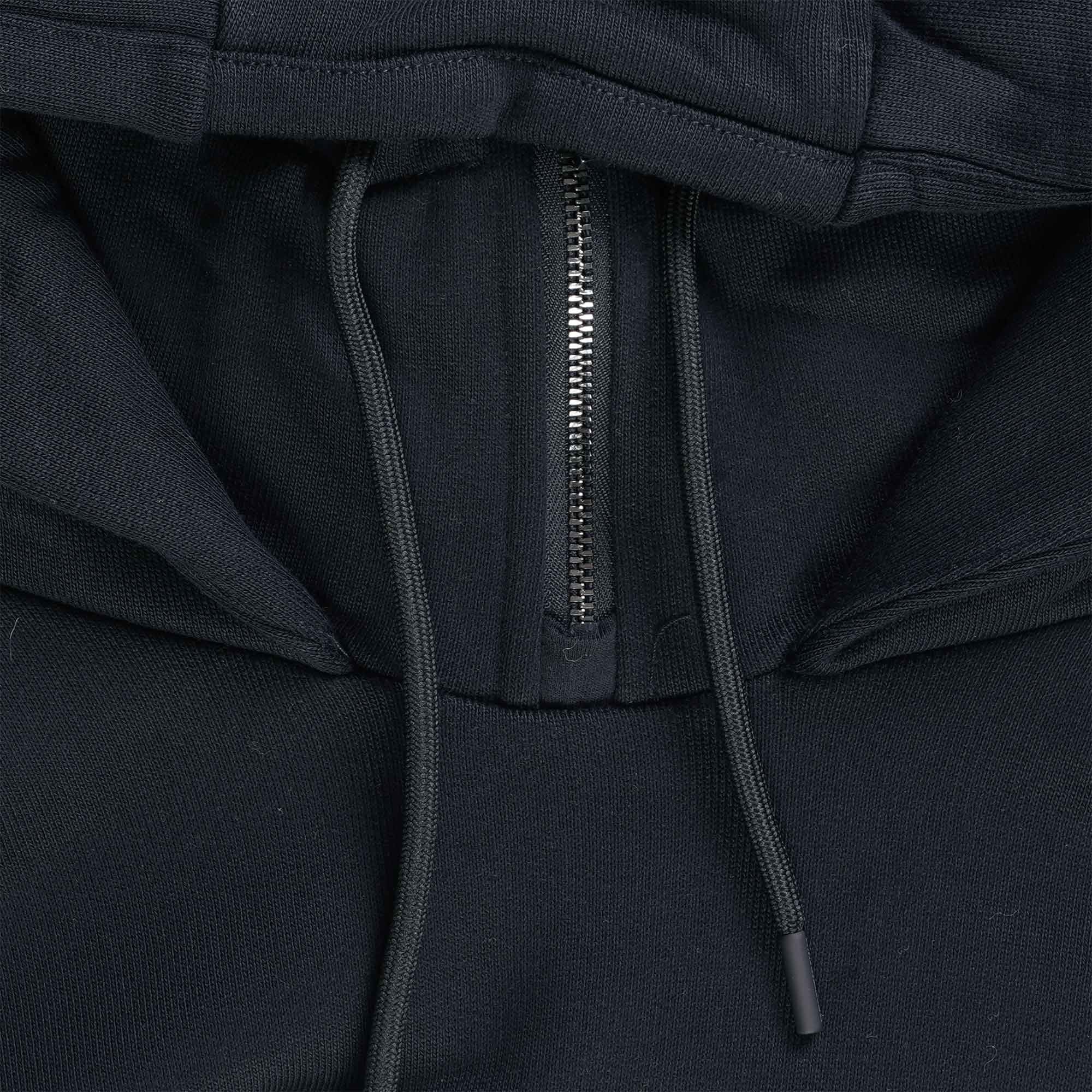 Emporio Armani Zip Neck Hoodie - Blu Navy – Stuarts London