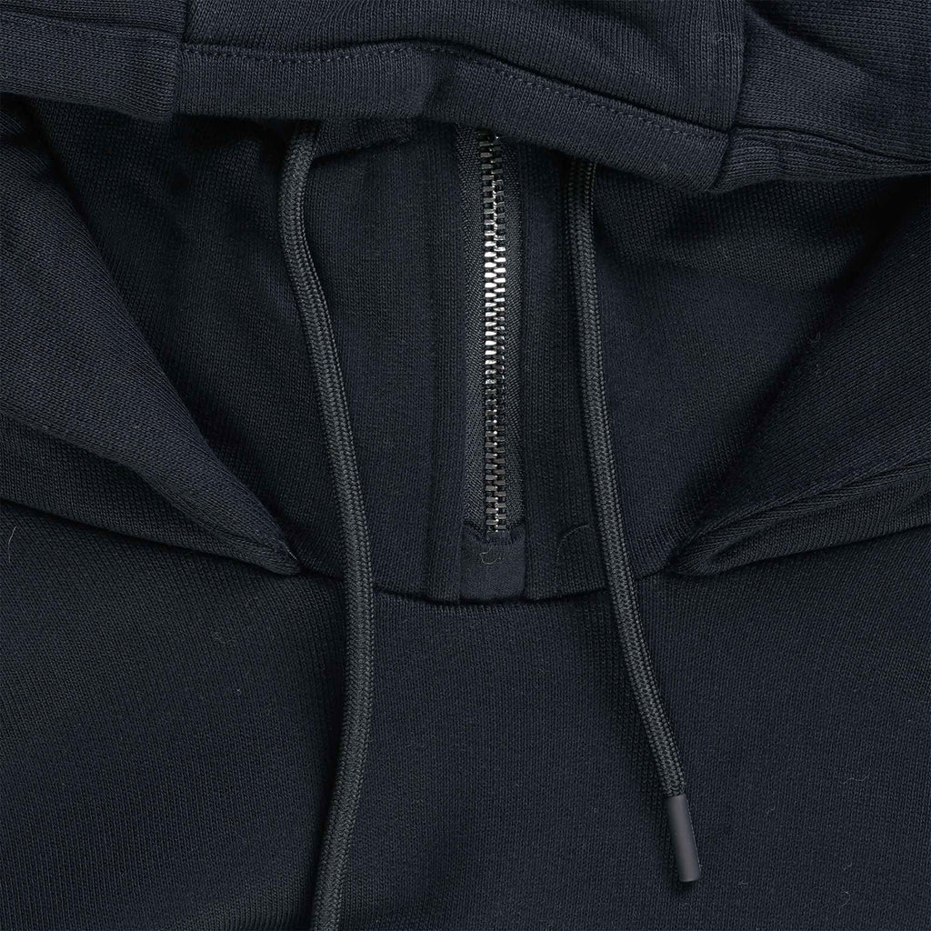 Emporio Armani Zip Neck Hoodie - Blu Navy