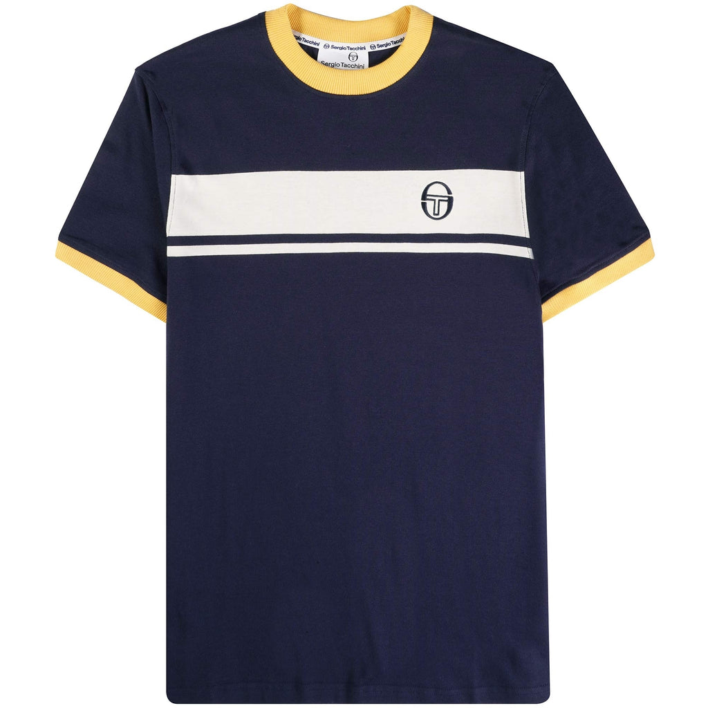 Sergio Tacchini Master T-Shirt - Maritime and Yellow