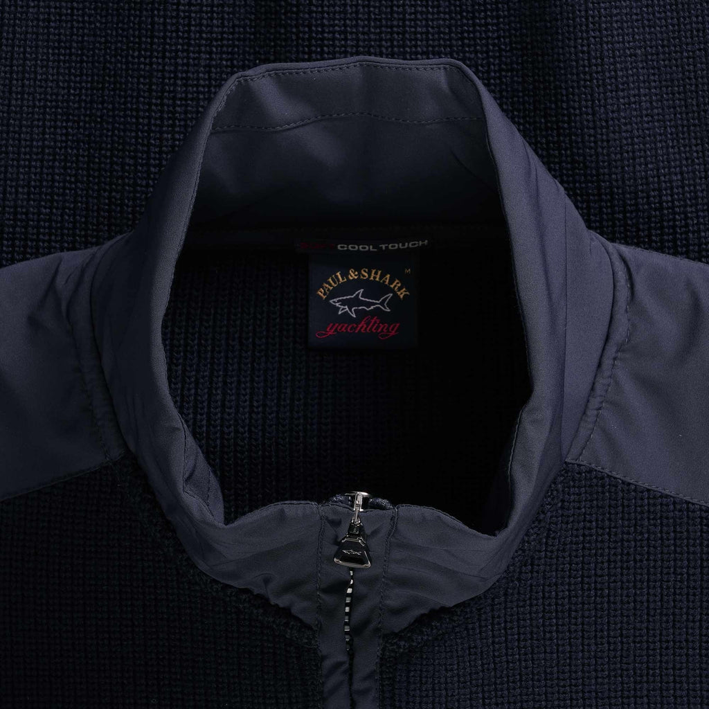 Full Zip Sailor Cardigan - Navy