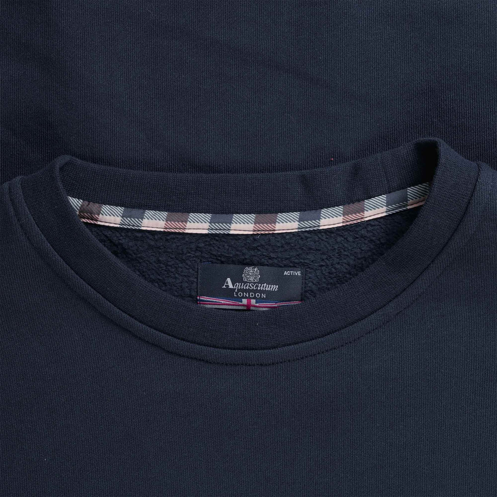 Aquascutum Large Logo Sweatshirt - Navy