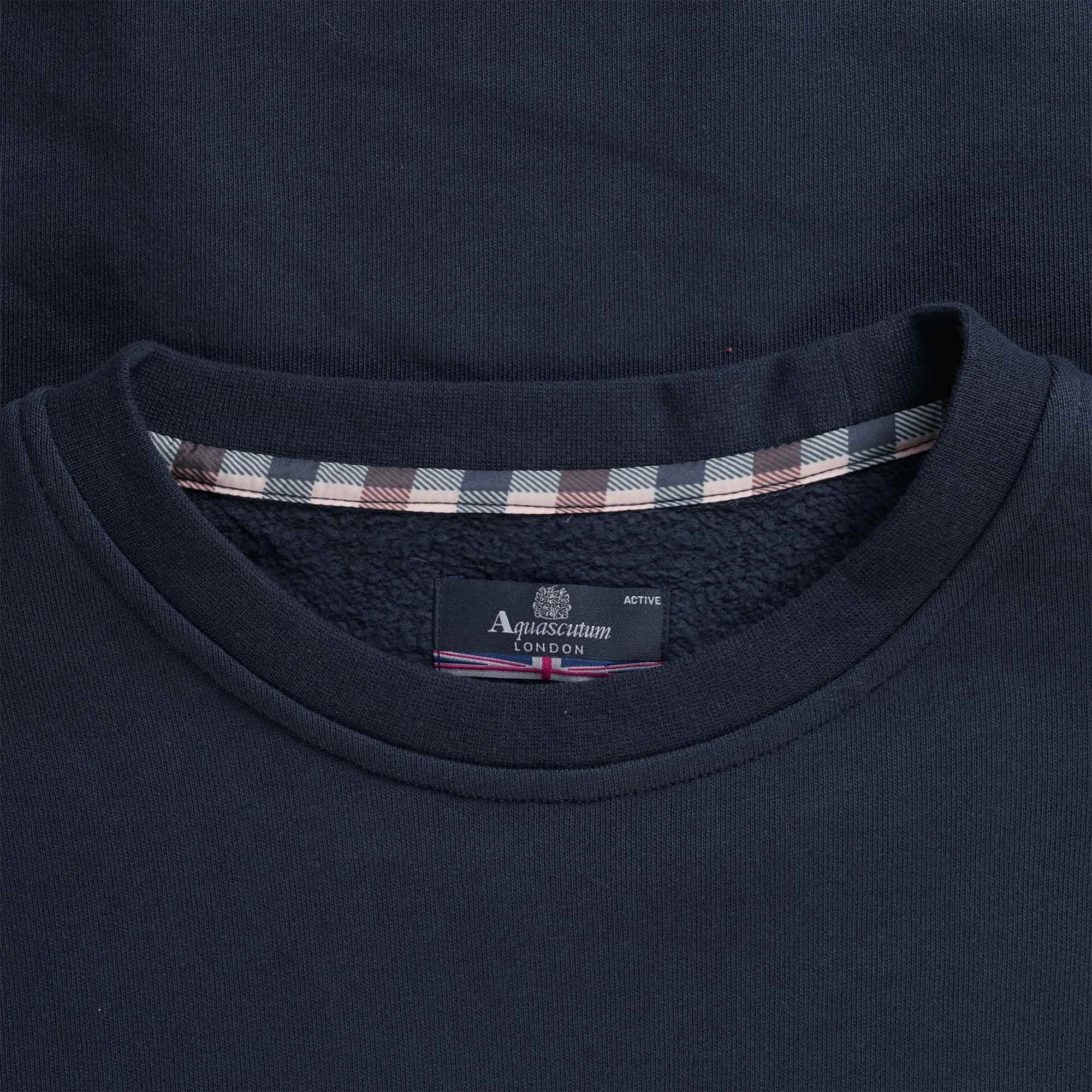 Aquascutum Large Logo Sweatshirt - Navy